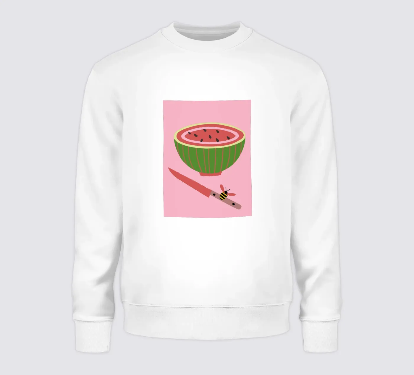 La pastèque et les abeilles sweat de TRENDY POSTER SHOP