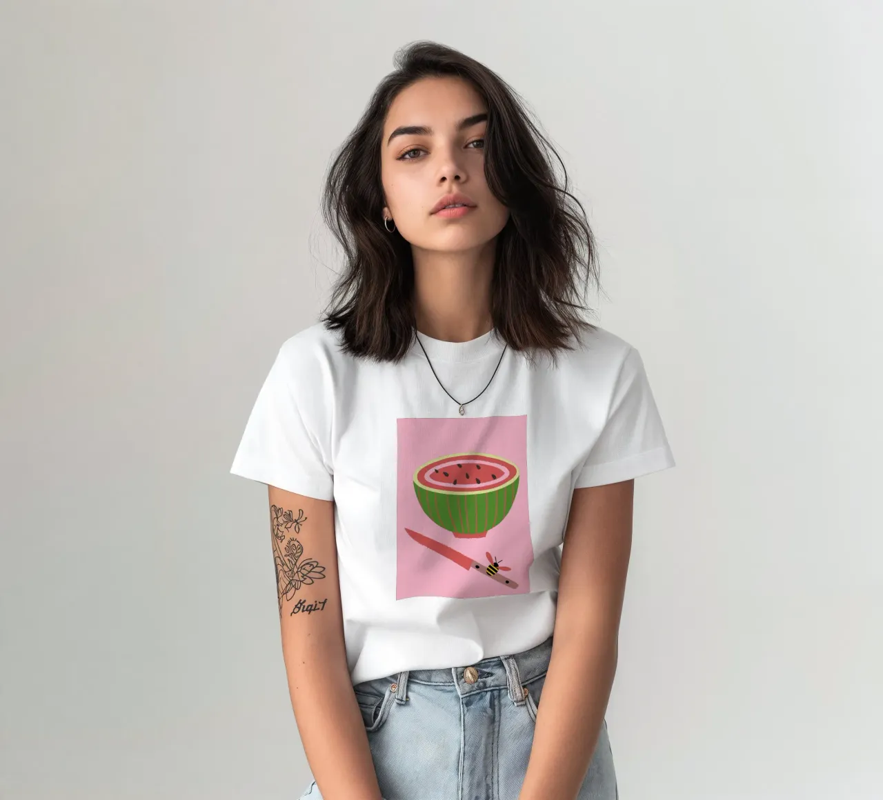 Anguria e api t-shirt da TRENDY POSTER SHOP