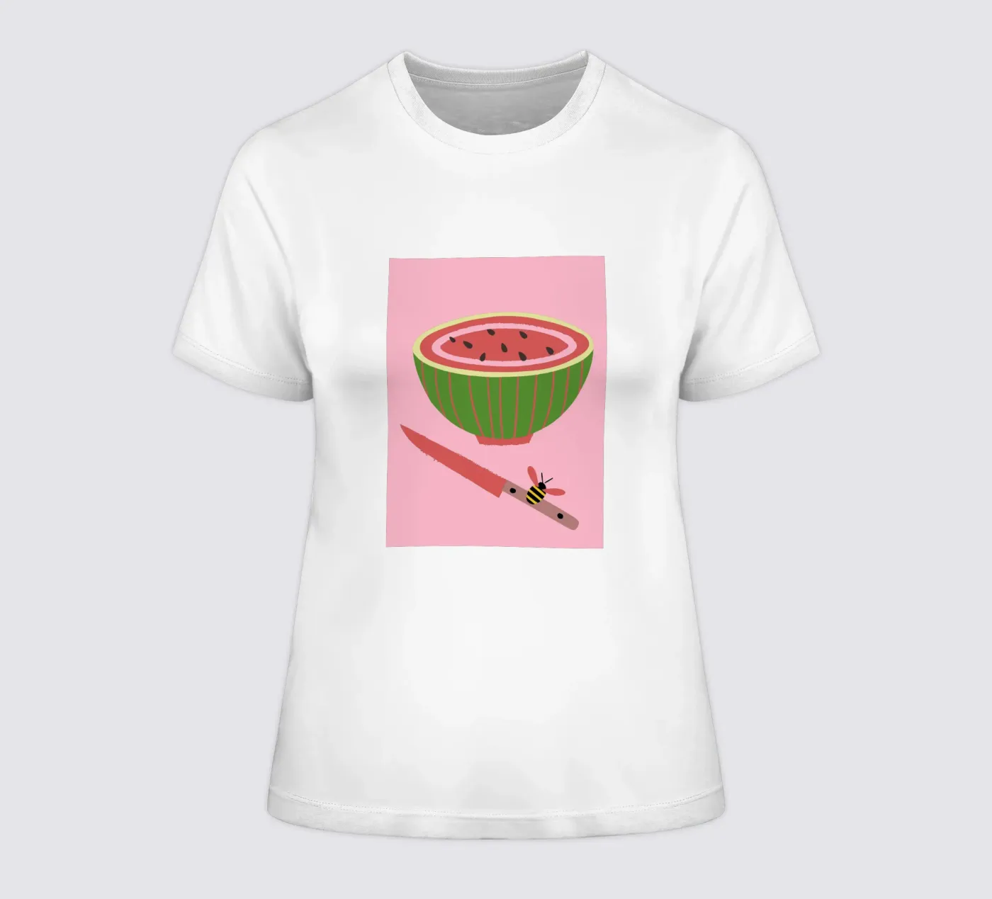 Anguria e api t-shirt da donna da TRENDY POSTER SHOP