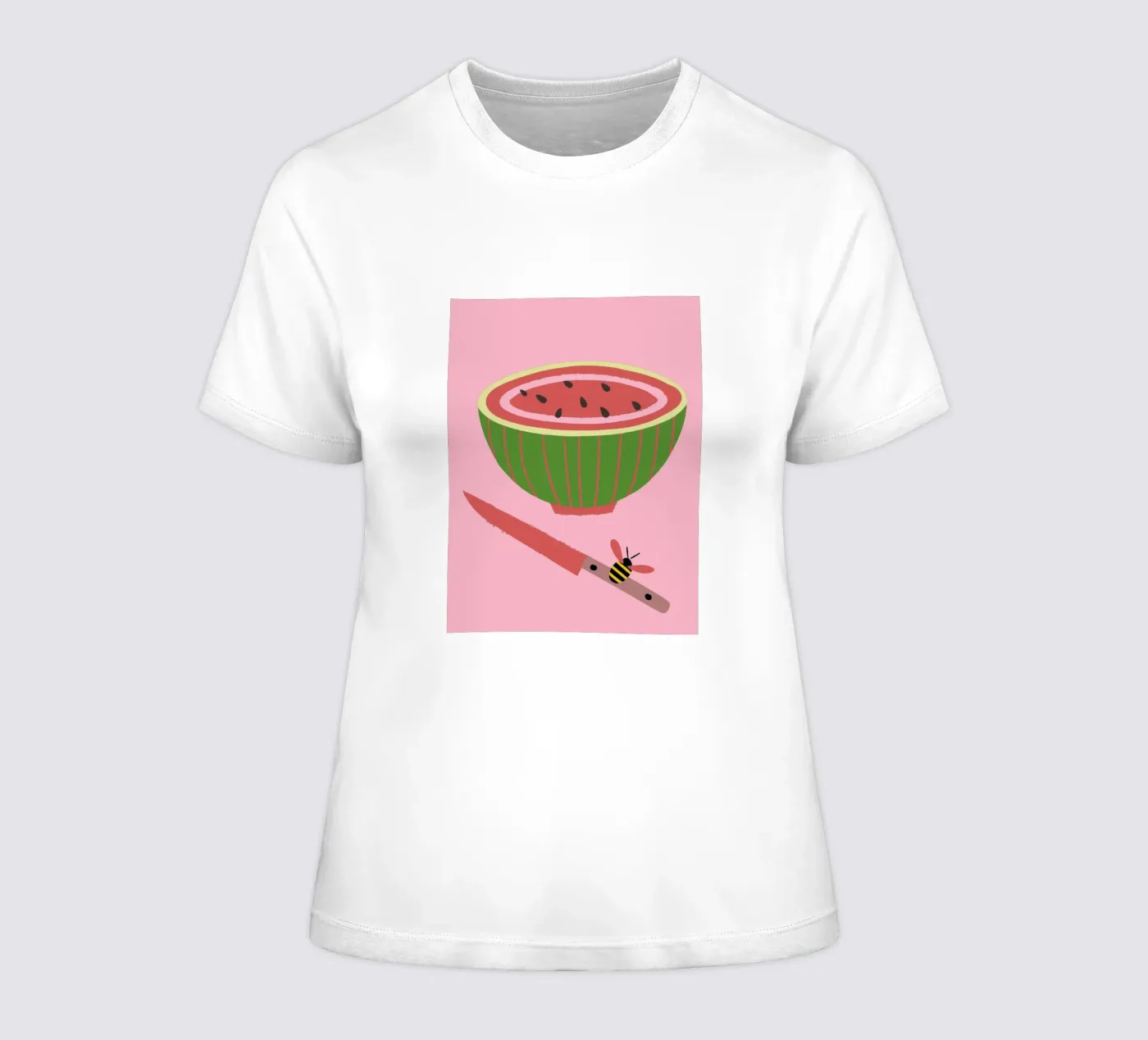 Anguria e api t-shirt da donna da TRENDY POSTER SHOP