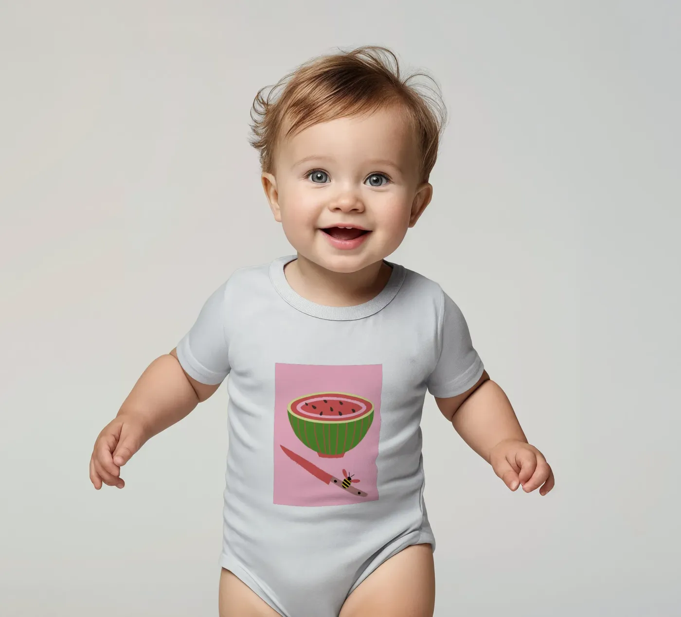 Anguria e api body neonato maniche corte da TRENDY POSTER SHOP
