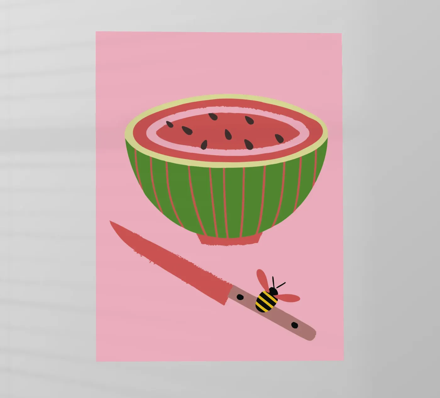 Anguria e api pellicola backlit da TRENDY POSTER SHOP