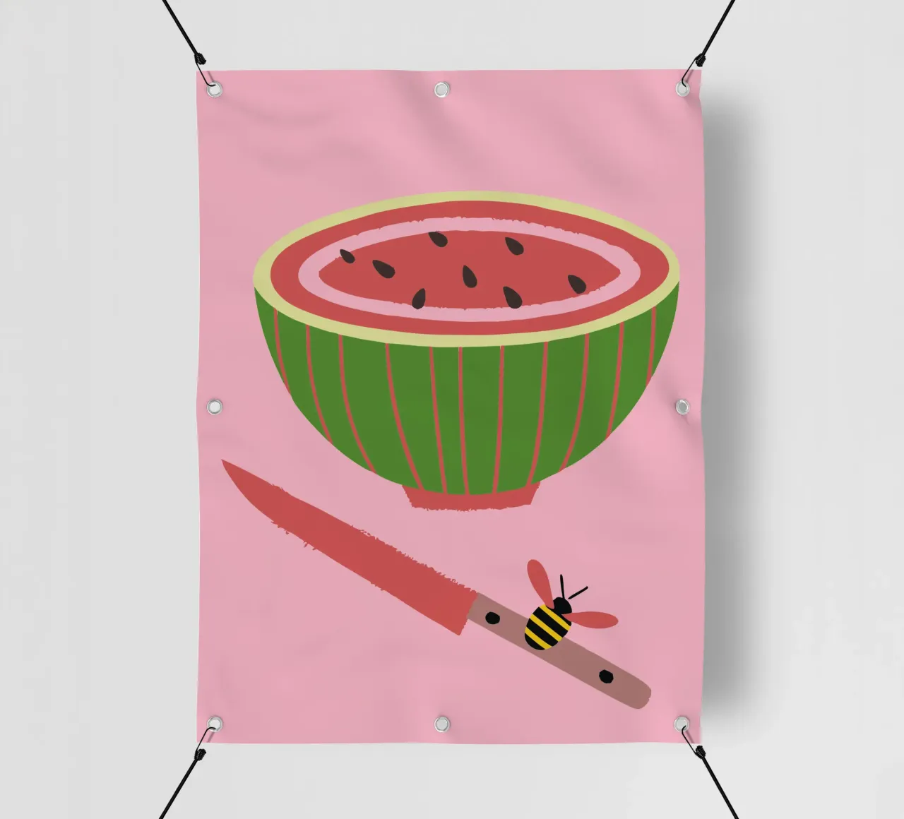 Anguria e api telo in pvc da TRENDY POSTER SHOP