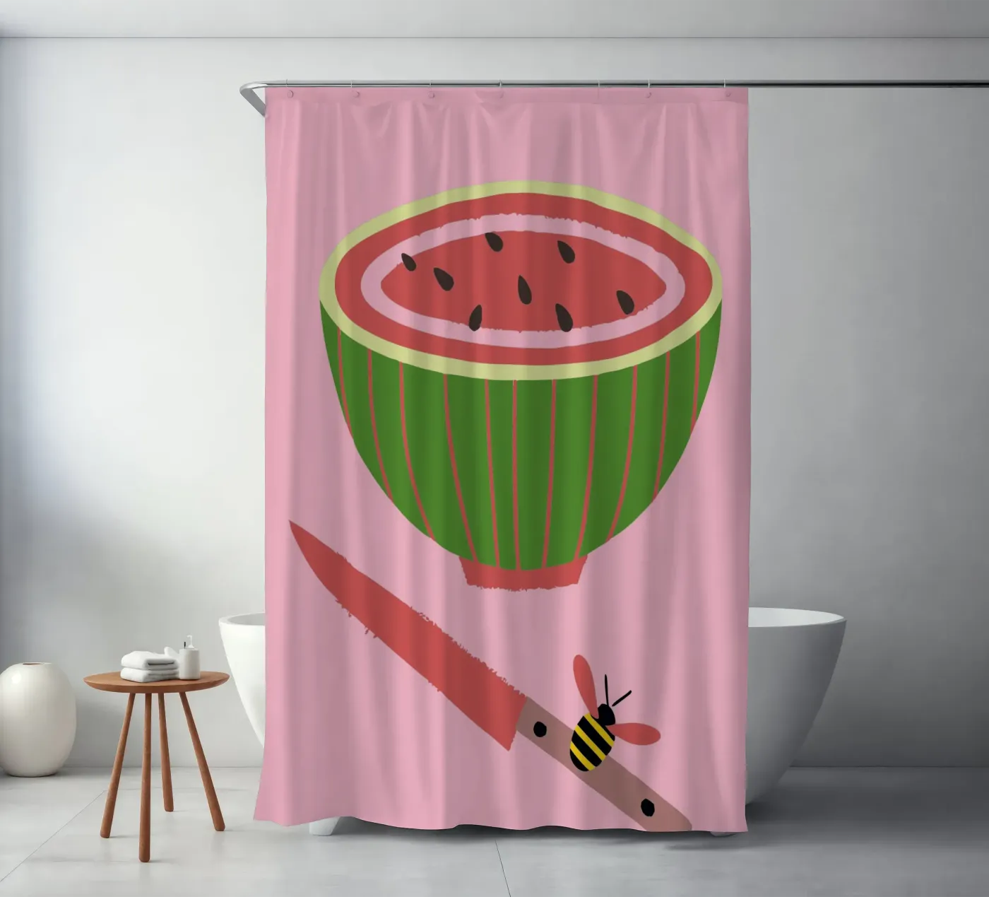 Watermelon and Bees tenda da doccia da TRENDY POSTER SHOP