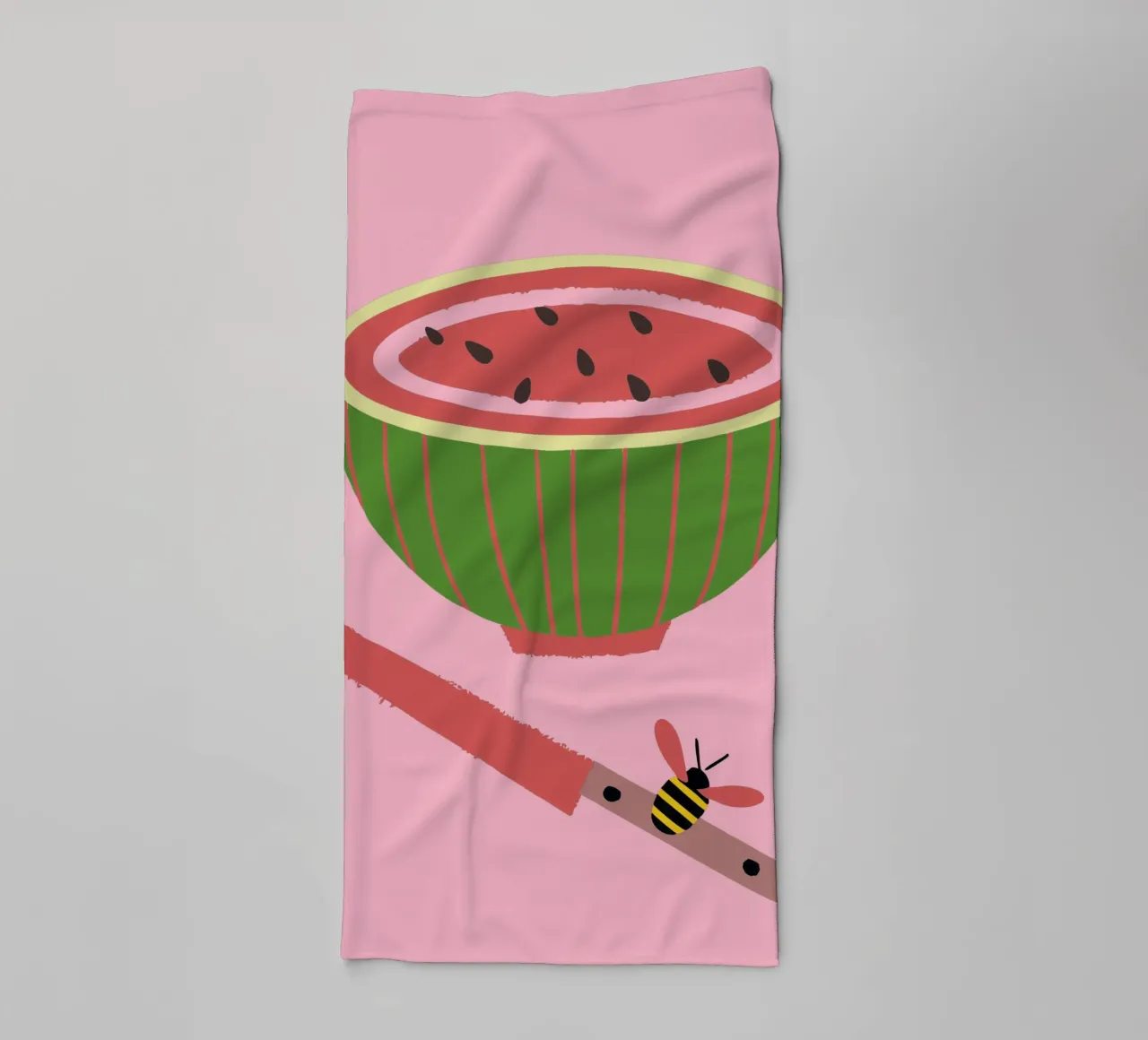 Anguria e api asciugamano da bagno da TRENDY POSTER SHOP