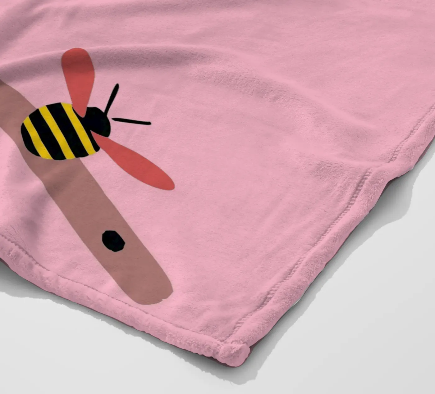 Watermelon and Bees plaid polaire de TRENDY POSTER SHOP