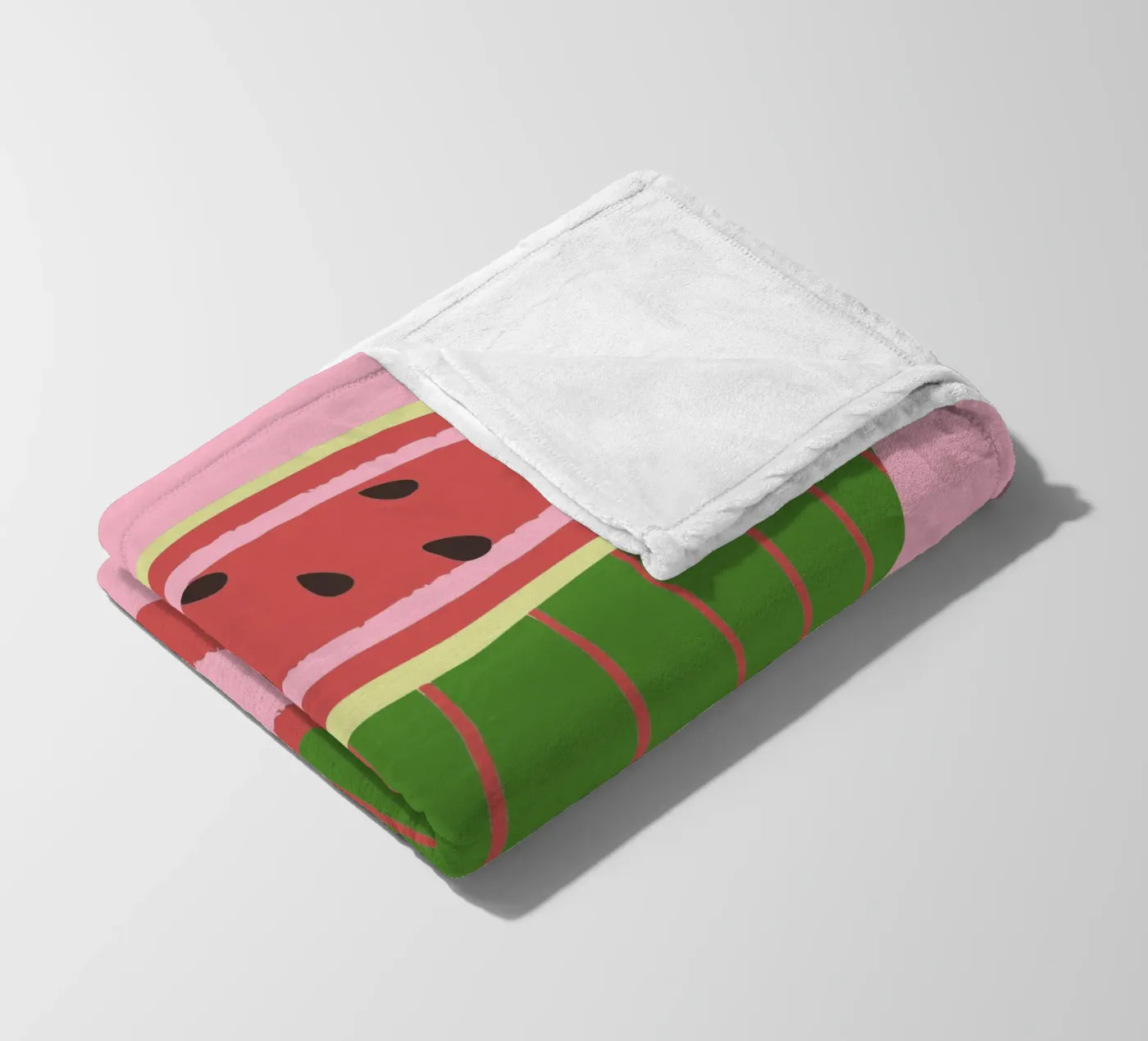 Watermelon and Bees plaid polaire de TRENDY POSTER SHOP