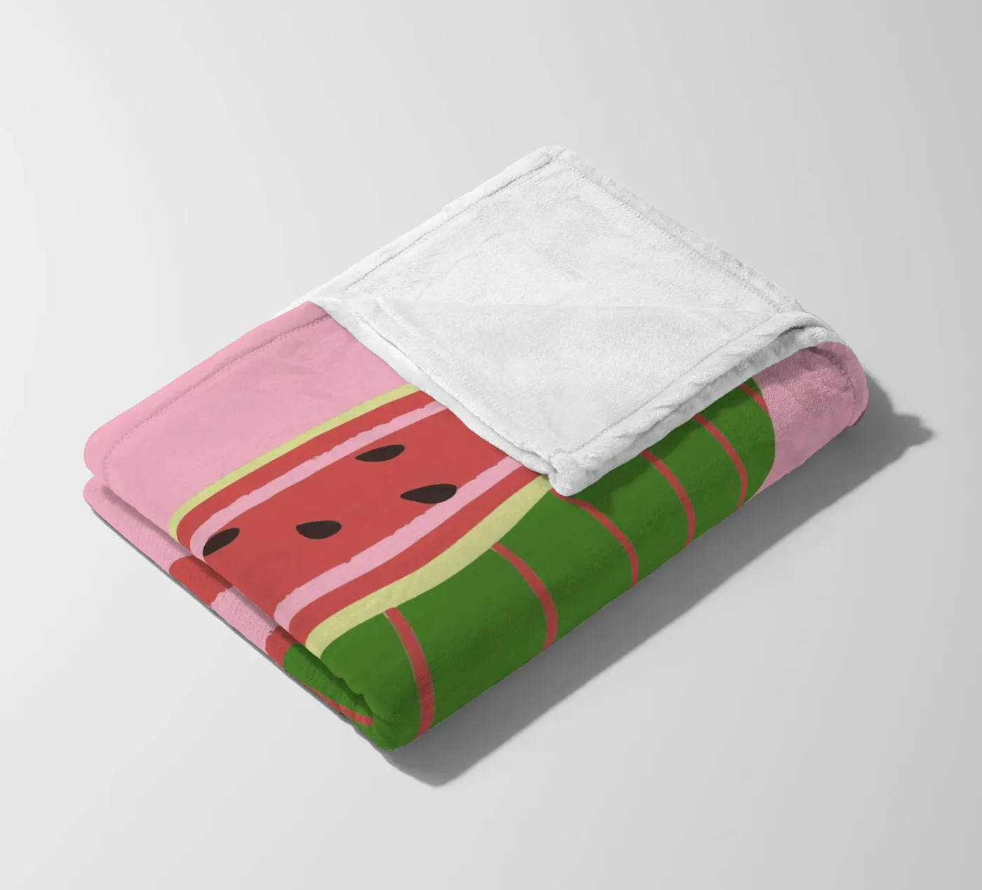 Watermelon and Bees plaid polaire de TRENDY POSTER SHOP