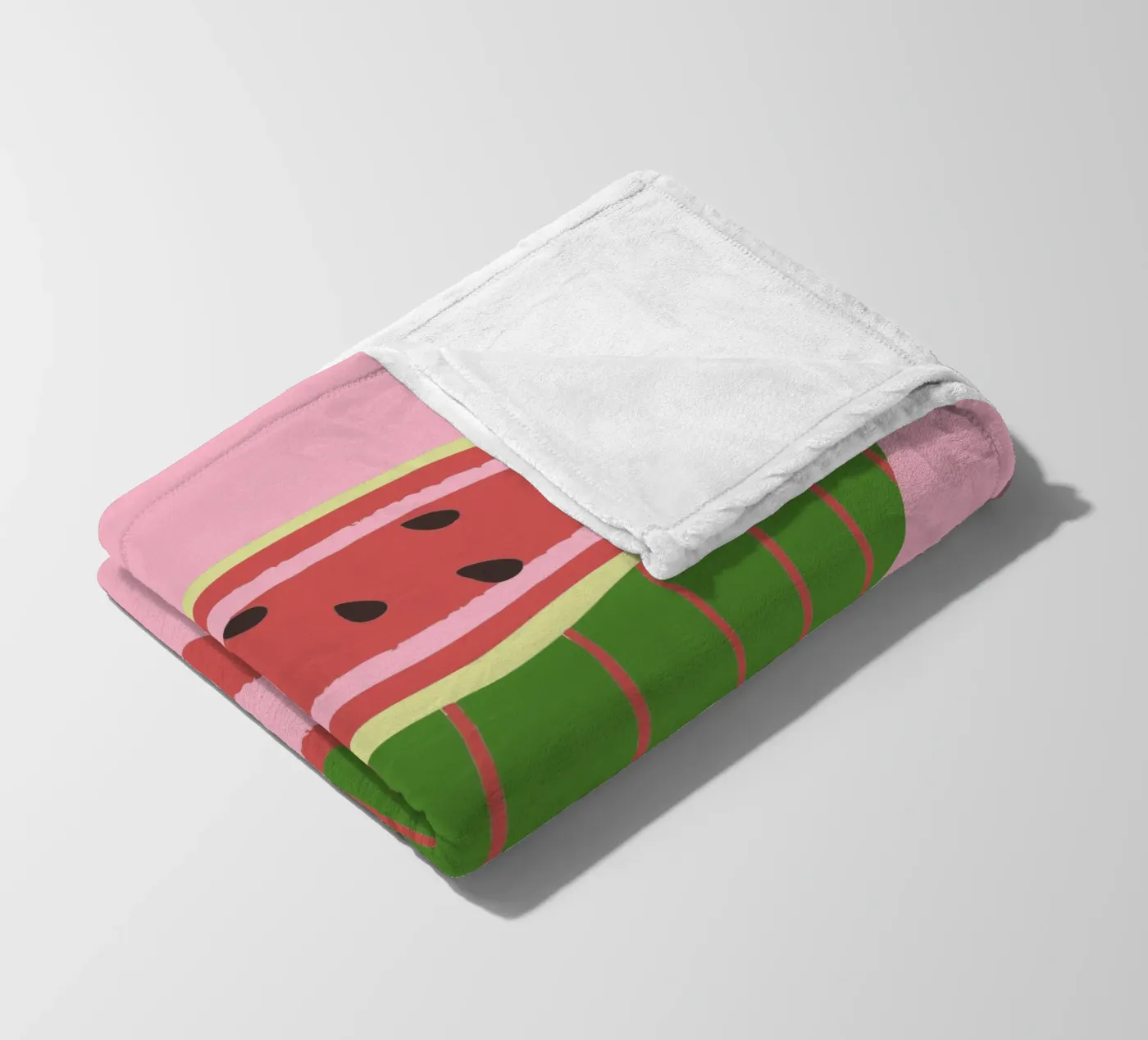 Watermelon and Bees plaid polaire de TRENDY POSTER SHOP