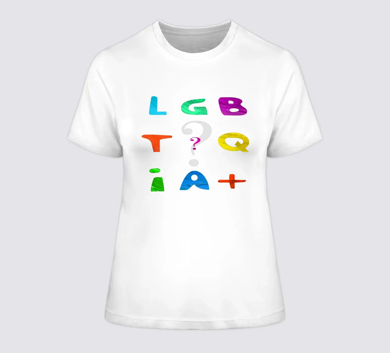 L G B T Q I A + t-shirt da donna da Vintage Van Gogh