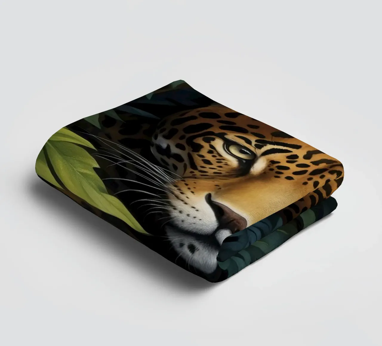 Ghepardo tropicale da fissare nella giungla asciugamano da bagno da Andrea Haase Modern Home