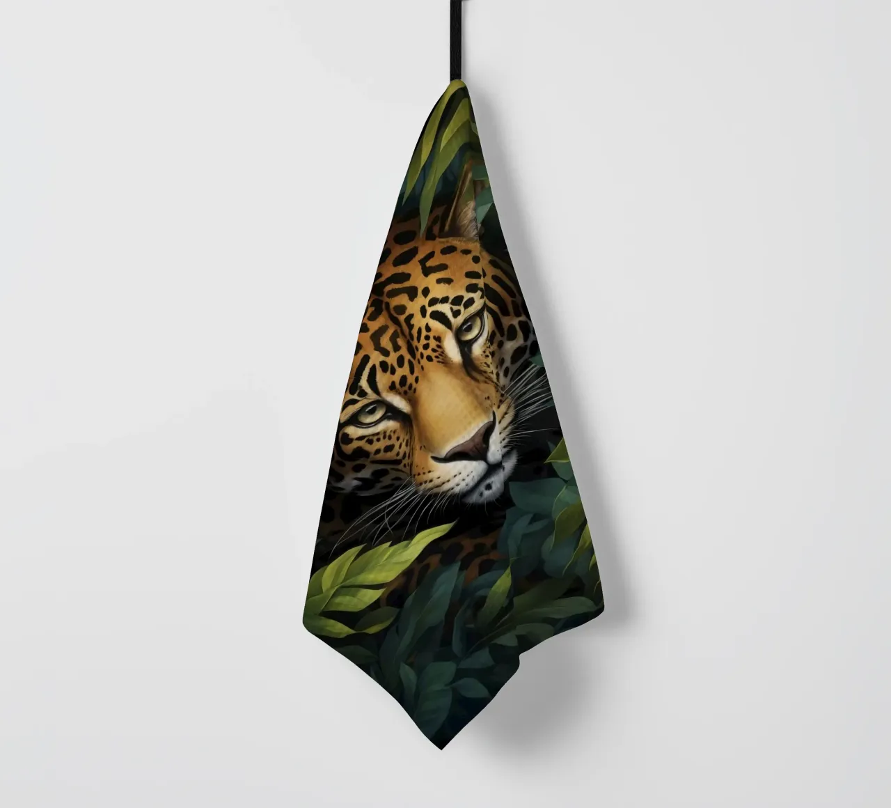 Tropical Stare Cheetah In The Jungle (Guépard dans la jungle) torchon de Andrea Haase Modern Home