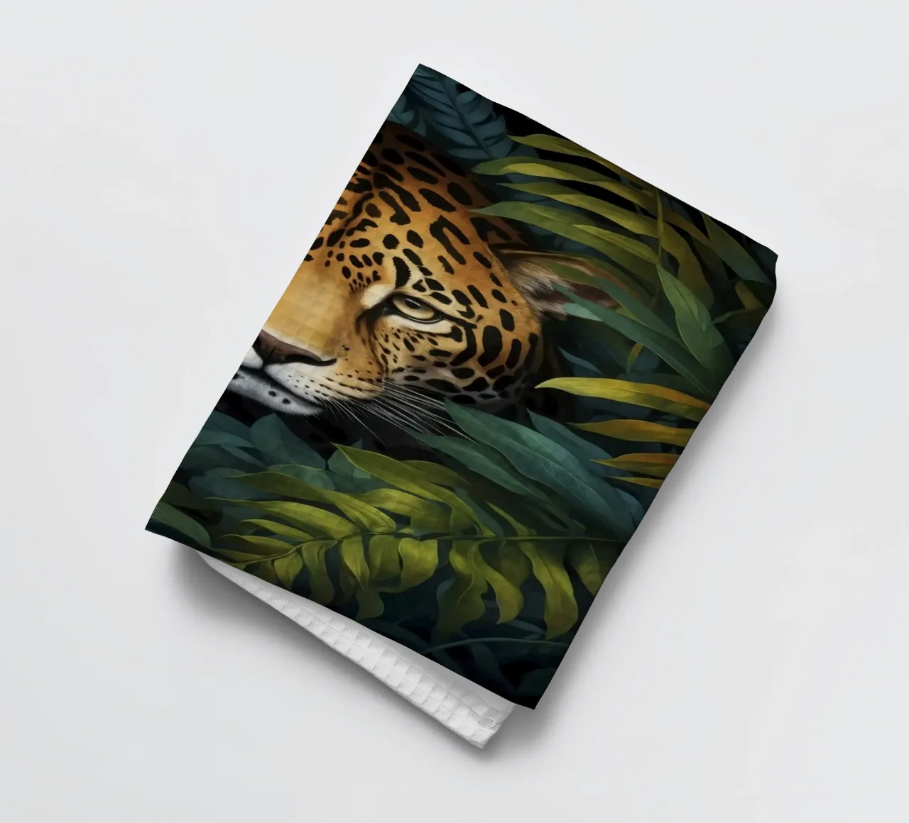 Tropical Stare Cheetah In The Jungle (Guépard dans la jungle) torchon de Andrea Haase Modern Home