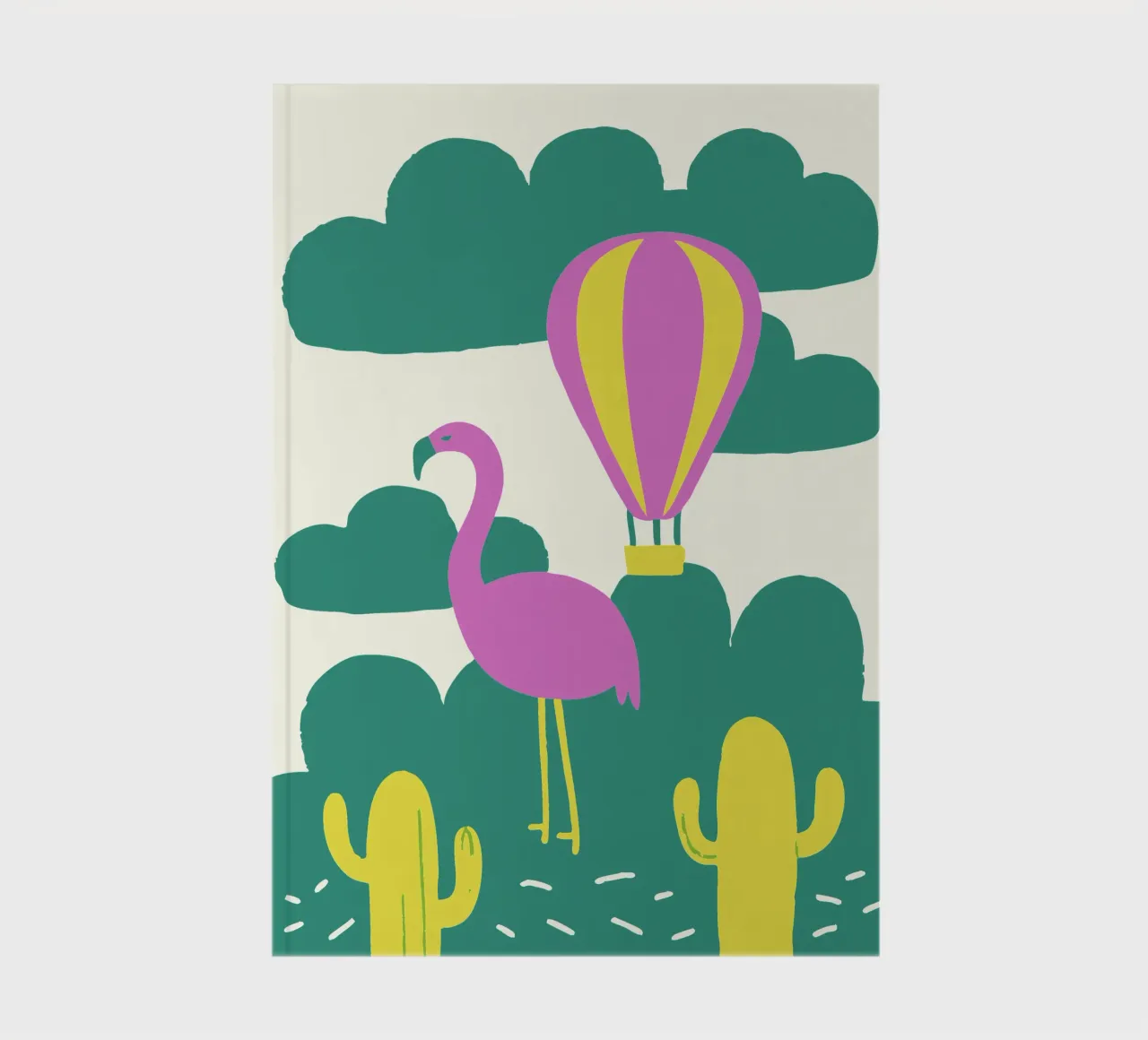 Flamingo Bird notebook by TRENDY POSTER SHOP