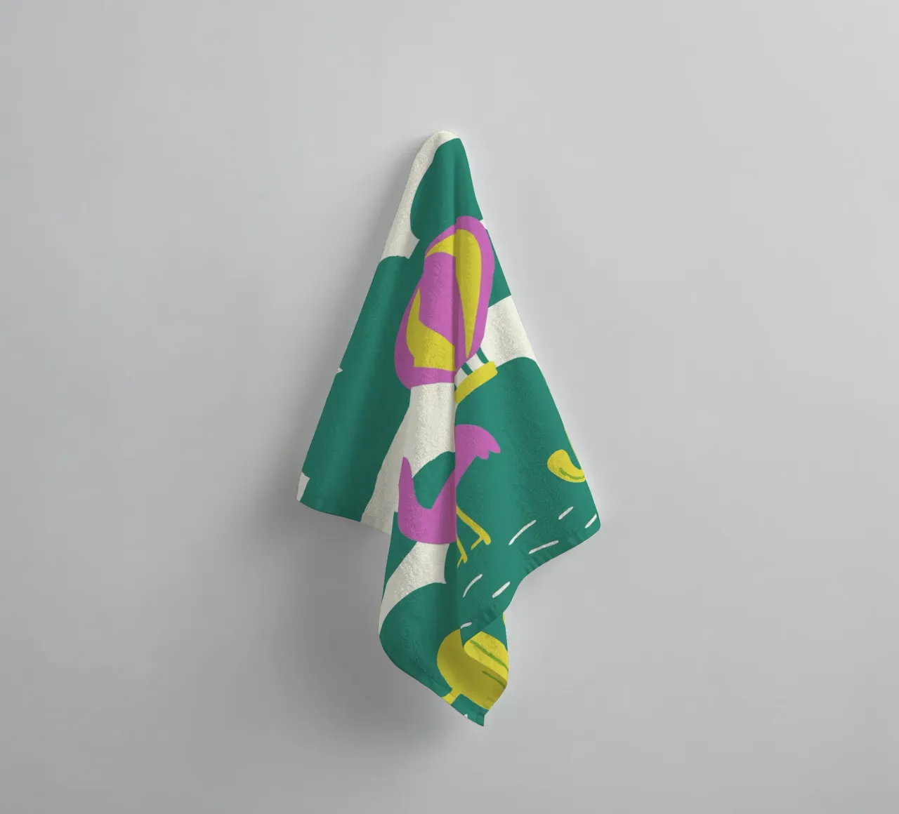 Flamingo Bird towel by TRENDY POSTER SHOP