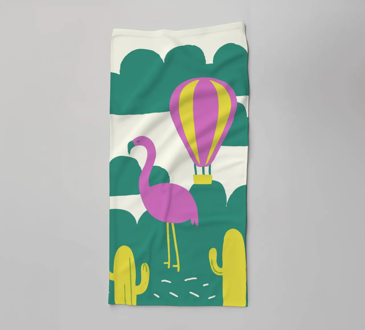 Flamingo Bird towel by TRENDY POSTER SHOP