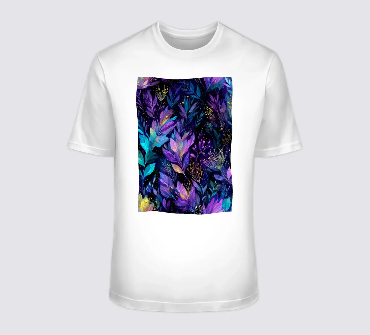Magico prato blu e viola t-shirt da Justyna Jaszke JBJart