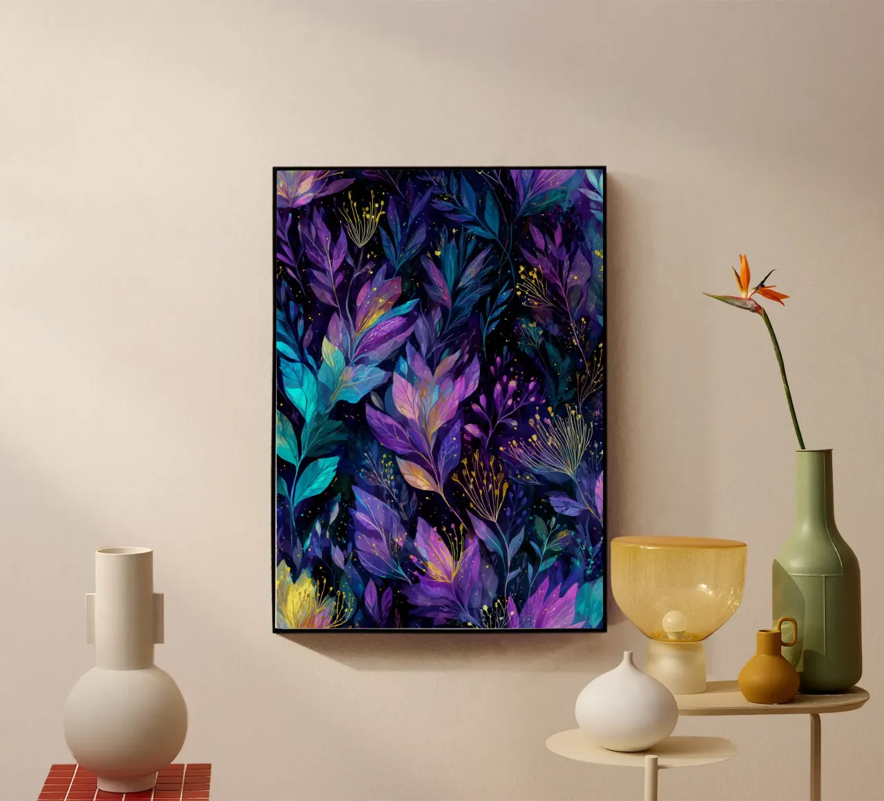 Magico prato blu e viola plexiglass da Justyna Jaszke JBJart