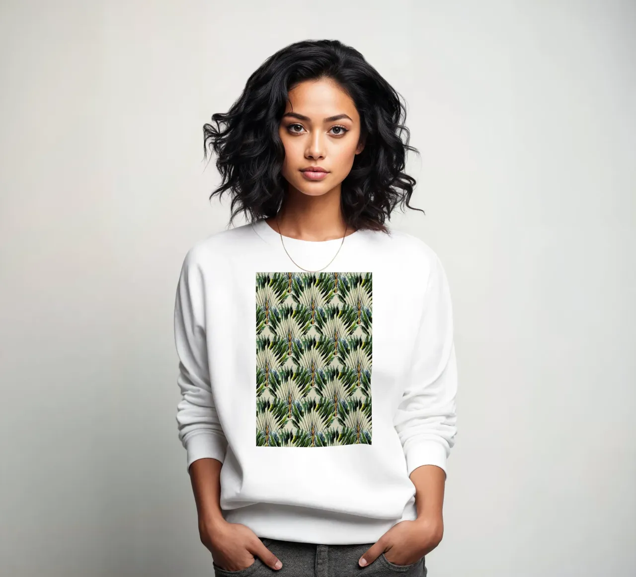 Madagascar Travellers Palm Groen felpa da Femke Zwaan