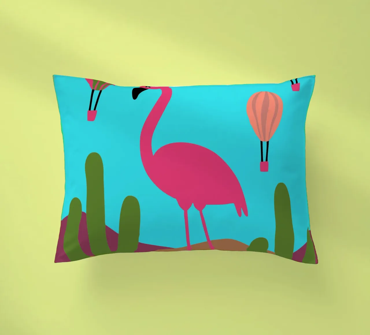 Fenicottero Uccello cuscino da TRENDY POSTER SHOP