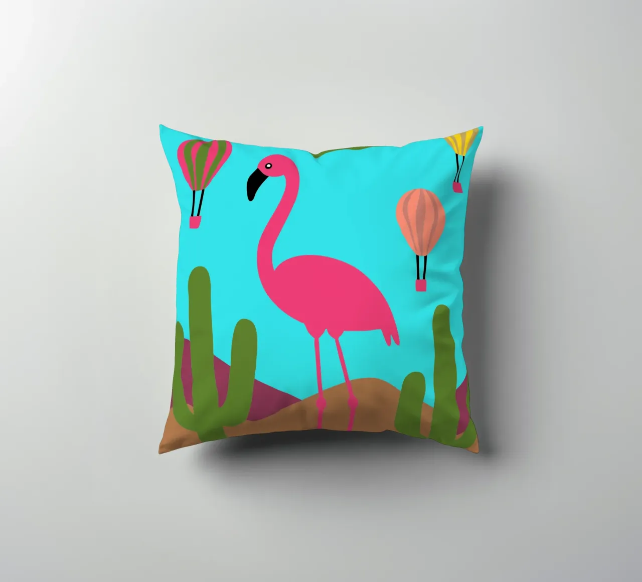 Fenicottero Uccello cuscino da TRENDY POSTER SHOP