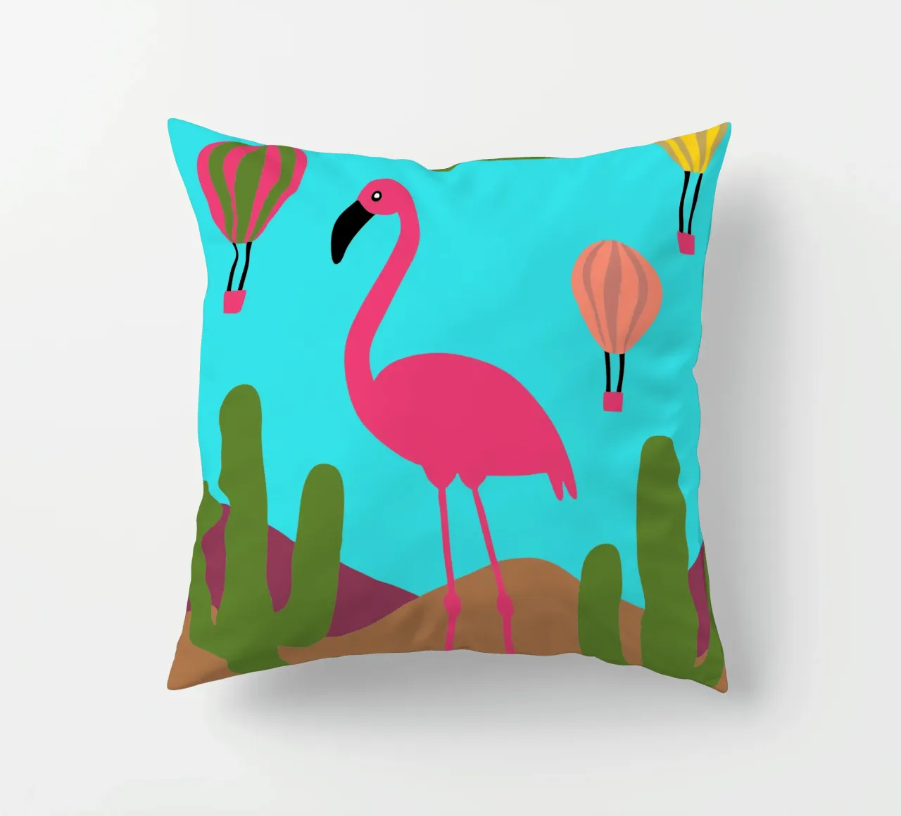 Fenicottero Uccello cuscino da TRENDY POSTER SHOP