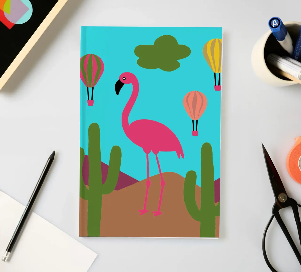Flamingo Bird notebook by TRENDY POSTER SHOP