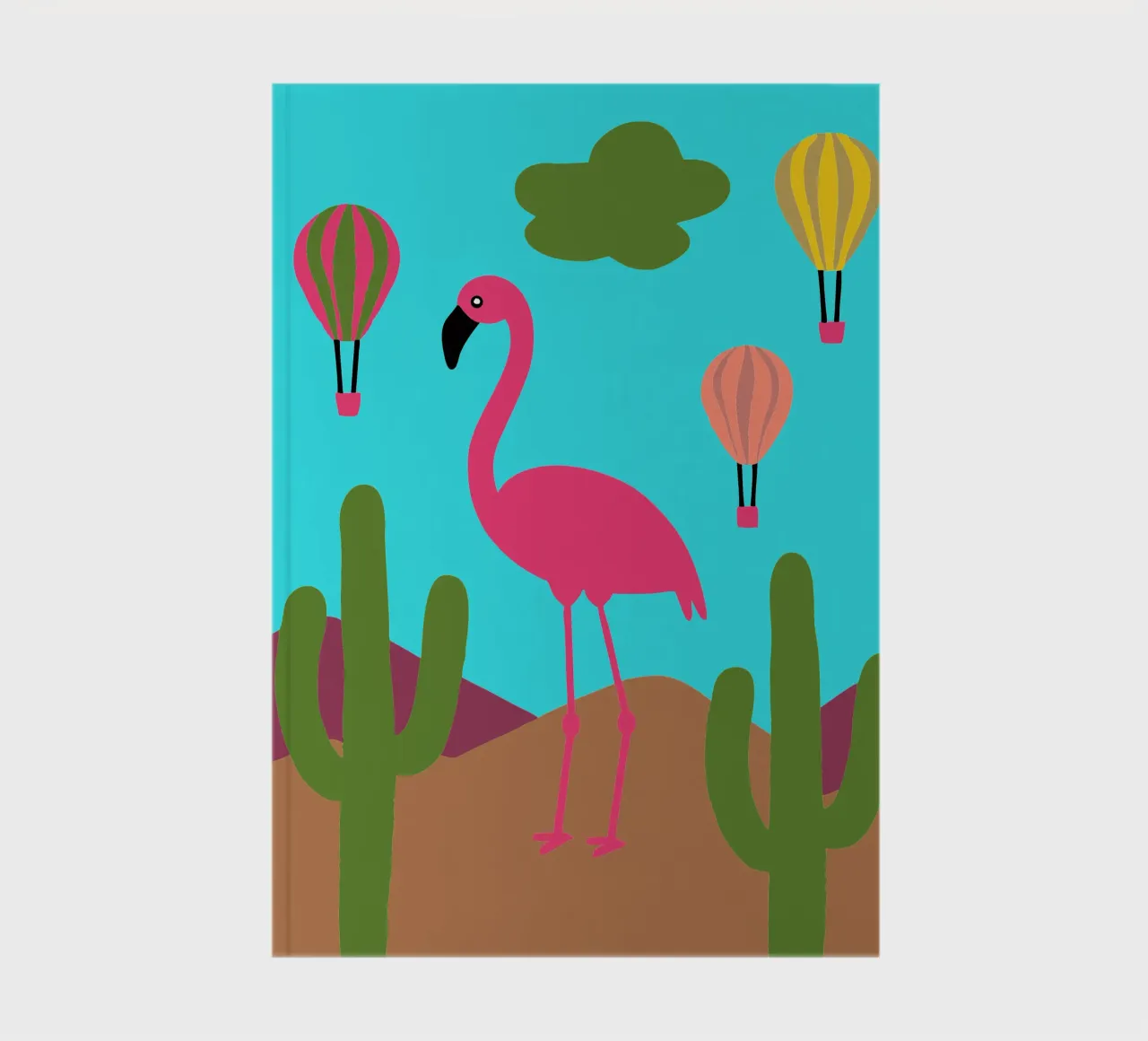 Flamingo Bird notebook by TRENDY POSTER SHOP
