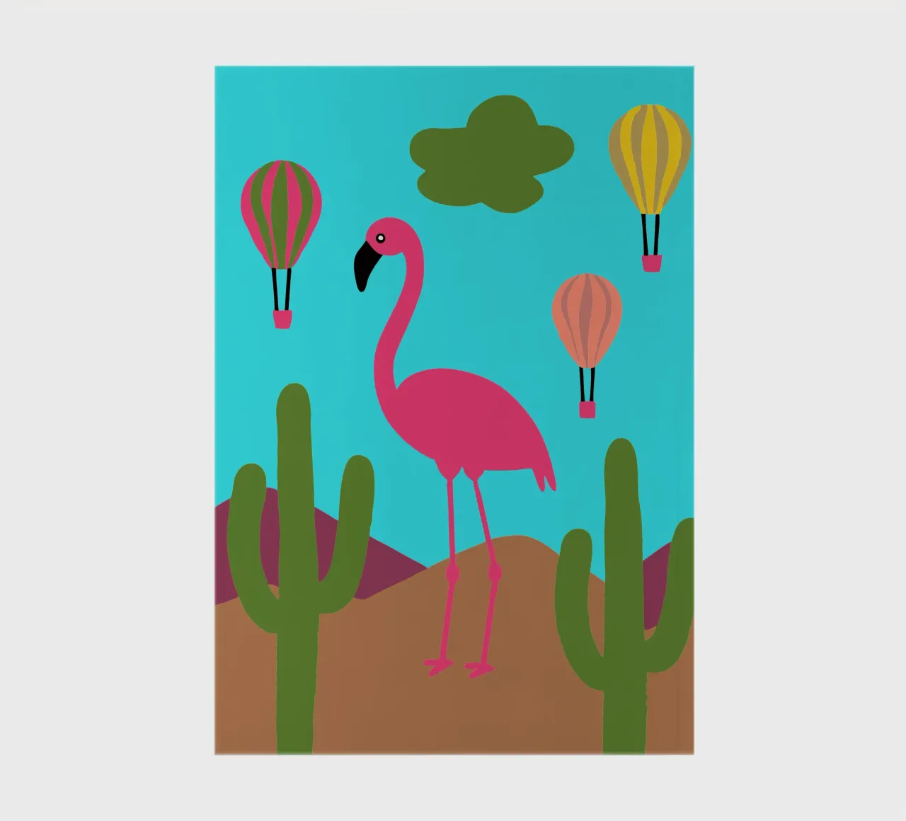Flamingo Bird notebook by TRENDY POSTER SHOP