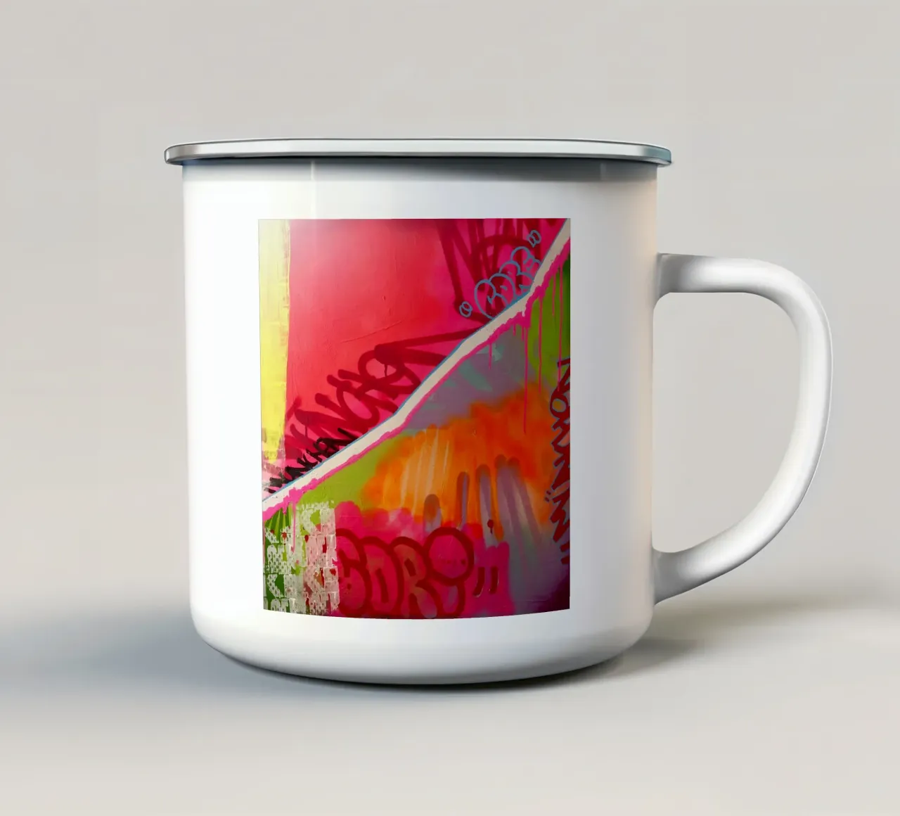 Urban Art tazza in smalto da Flo Klein