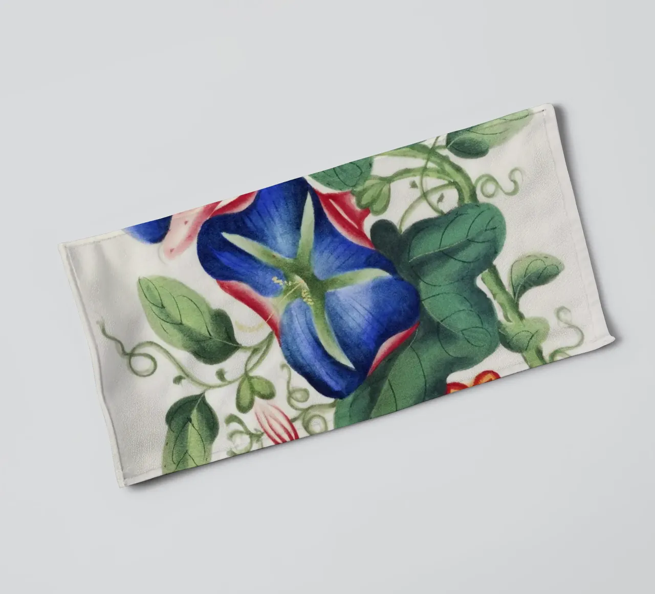 Chinesisches Gemälde aus dem 19. Jahrhundert mit Blumen und Schmetterling Handtuch von Venus Art