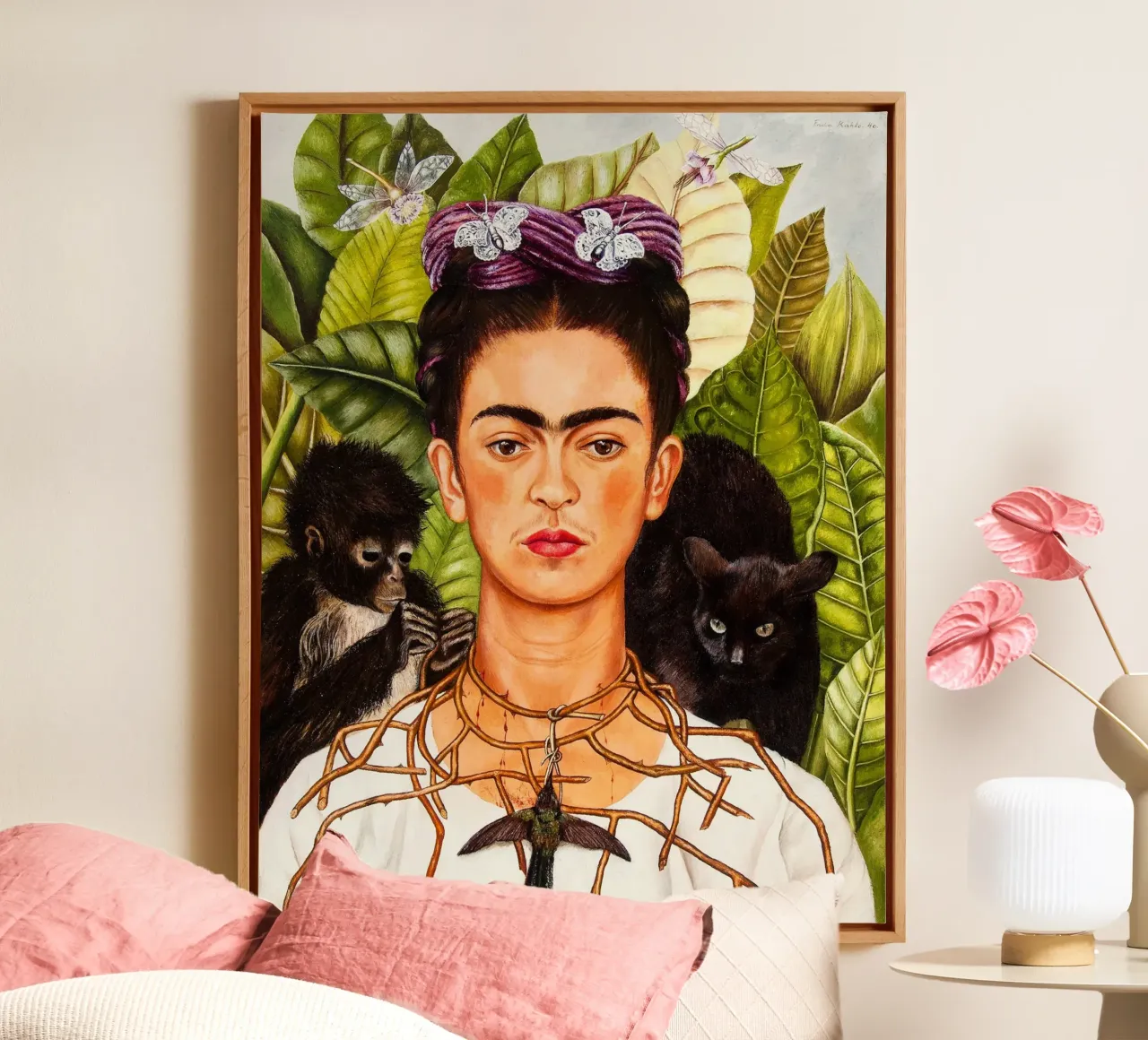 Frida Kahlo’s Self-Portrait with Monkeys canvas by Art History