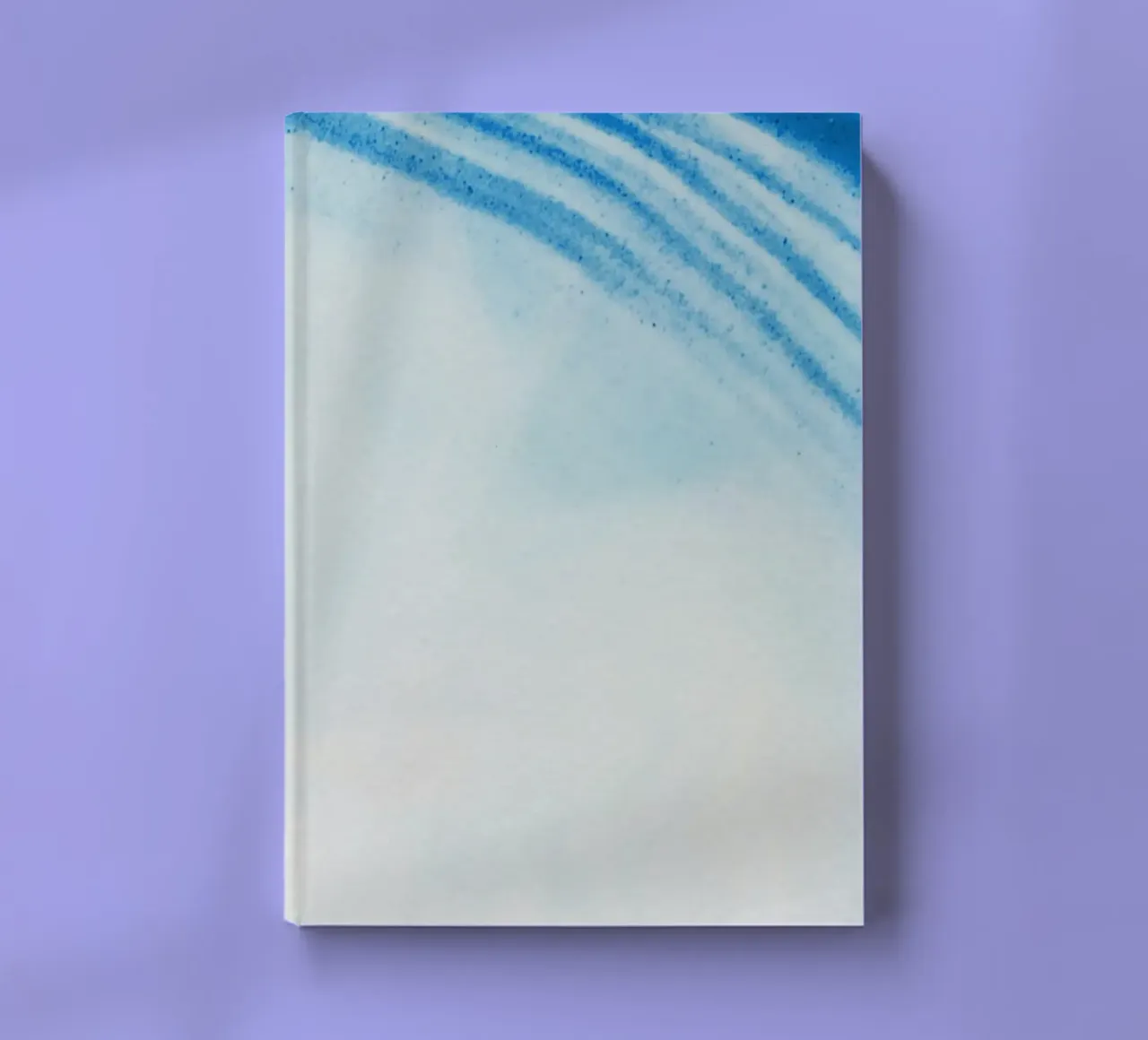 Deep Ocean Current - Abstract Blue Fluid Art Print notebook by NorwesClub