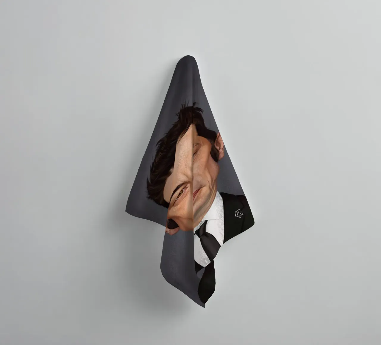 Benicio Del Toro towel by Rob Art | Illustration
