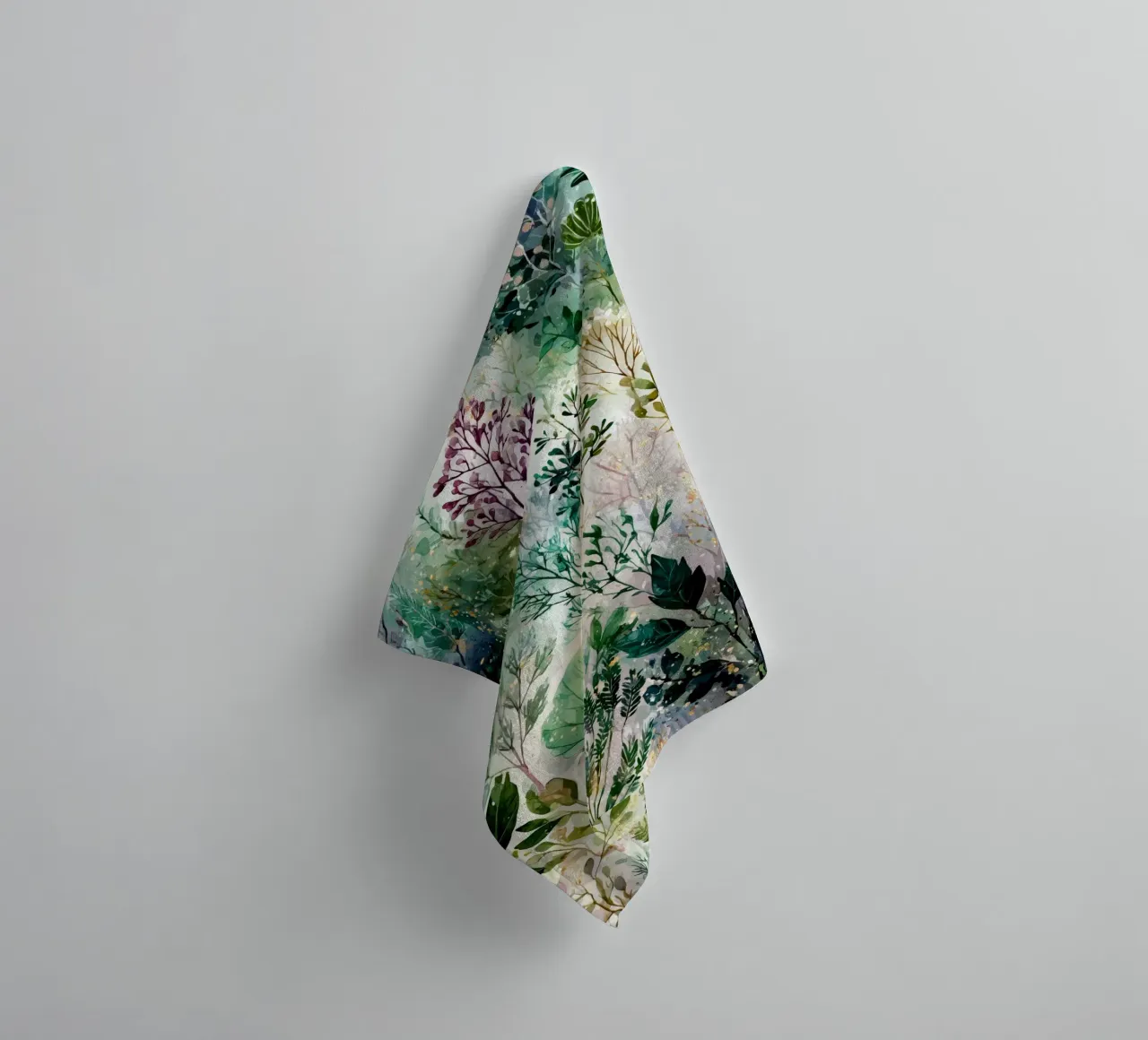 Floral meadow towel by Justyna Jaszke JBJart