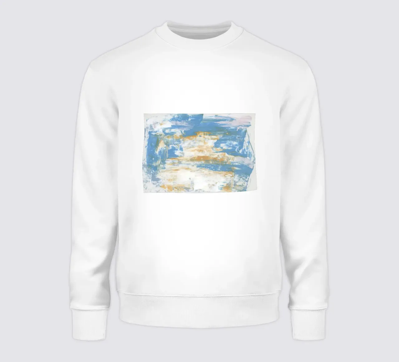 Abstract Coastal Palette - Textured Ocean Art Print sweatshirt by NorwesClub