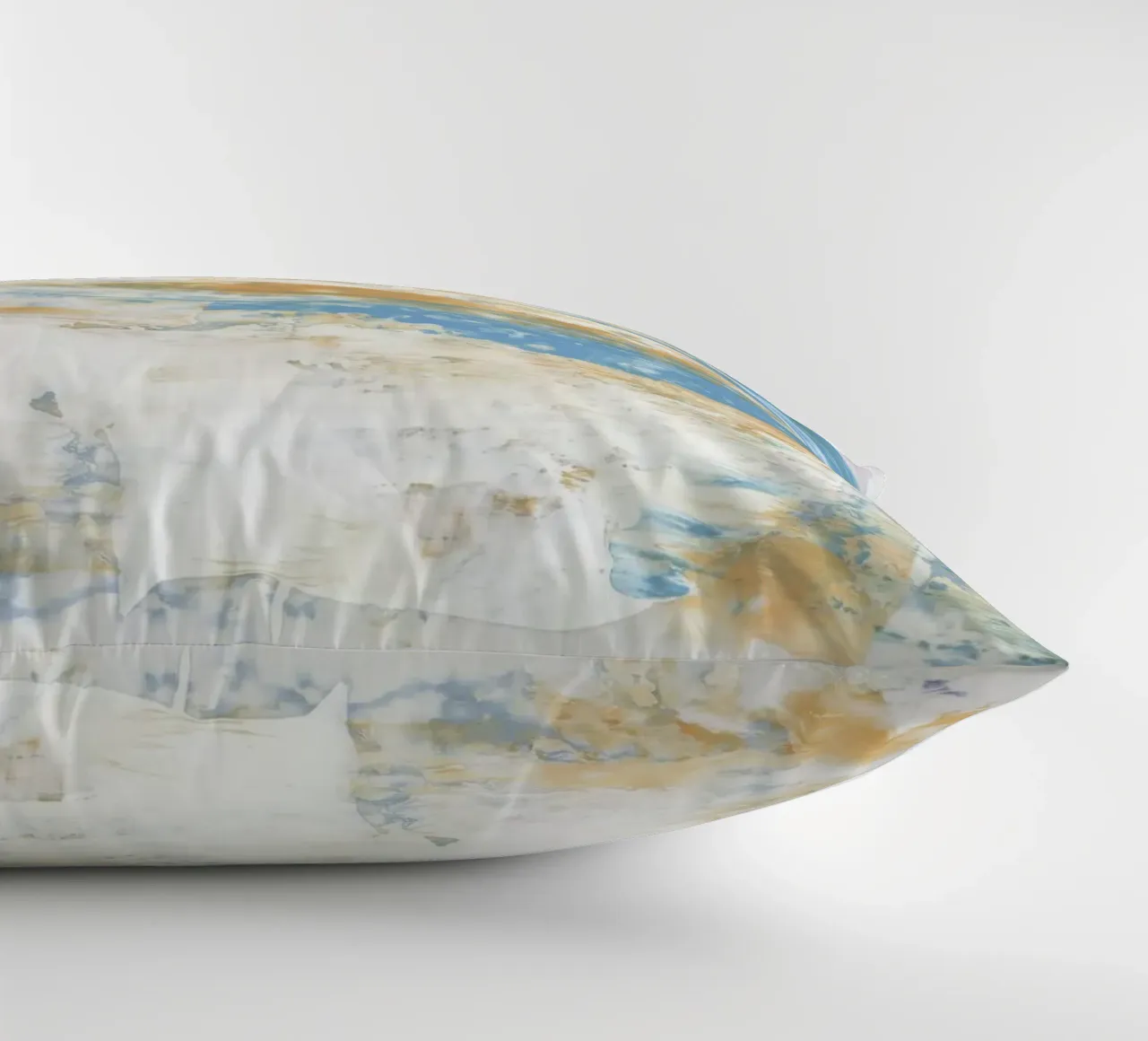 Abstract Coastal Palette - Textured Ocean Art Print decorative cushion by NorwesClub