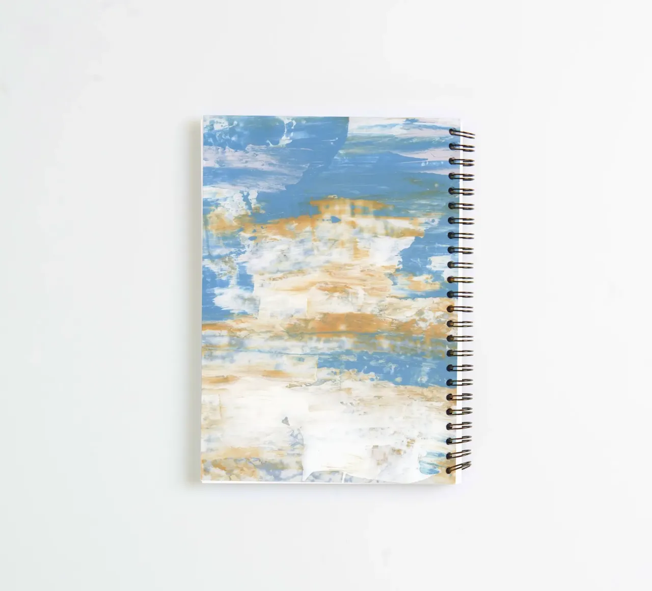 Abstract Coastal Palette - Textured Ocean Art Print spiral notebook by NorwesClub