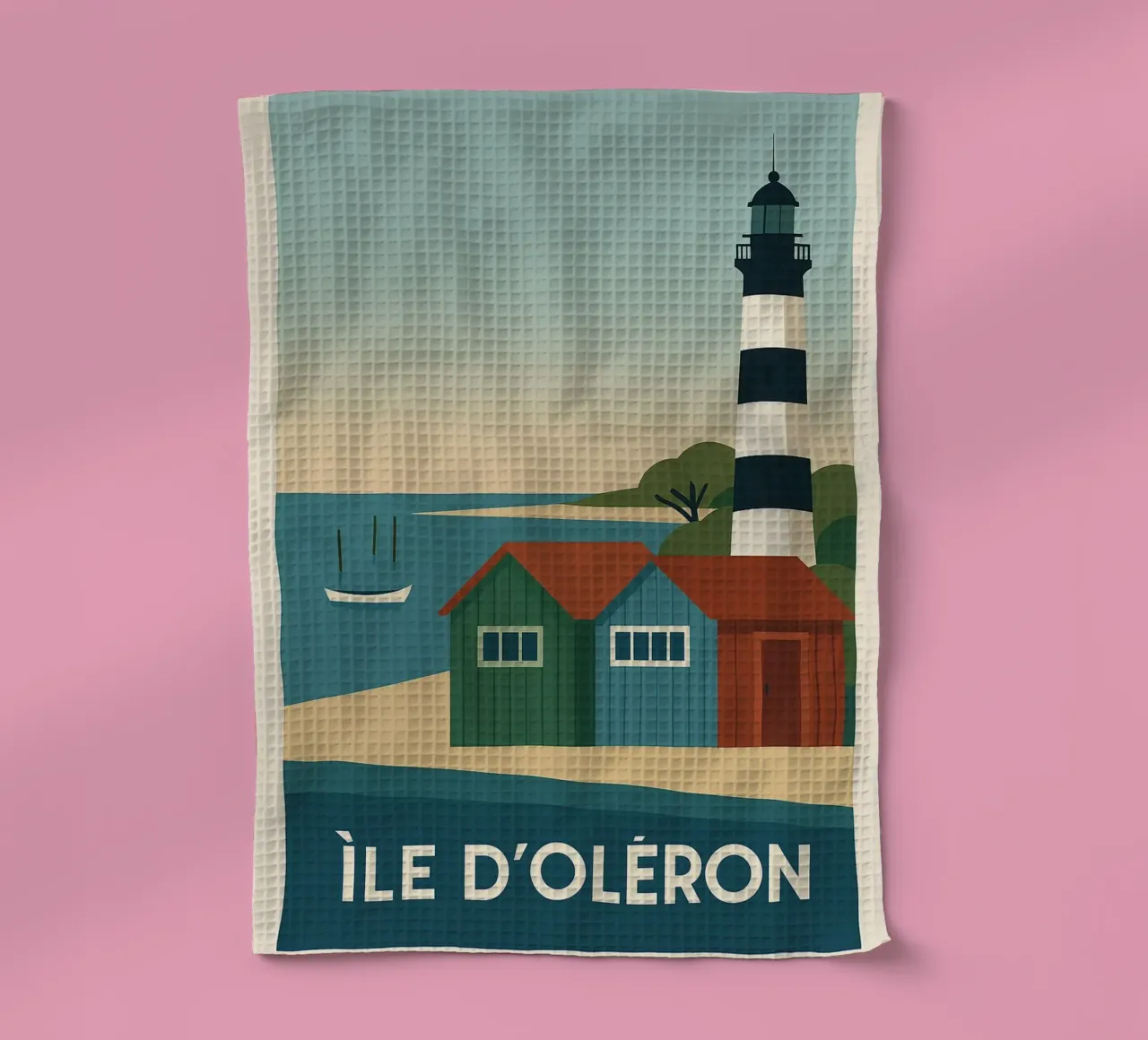 Ile d'Oléron - tra cabine, luce e libertà canovaccio da cucina da JETLAG | affiches voyage