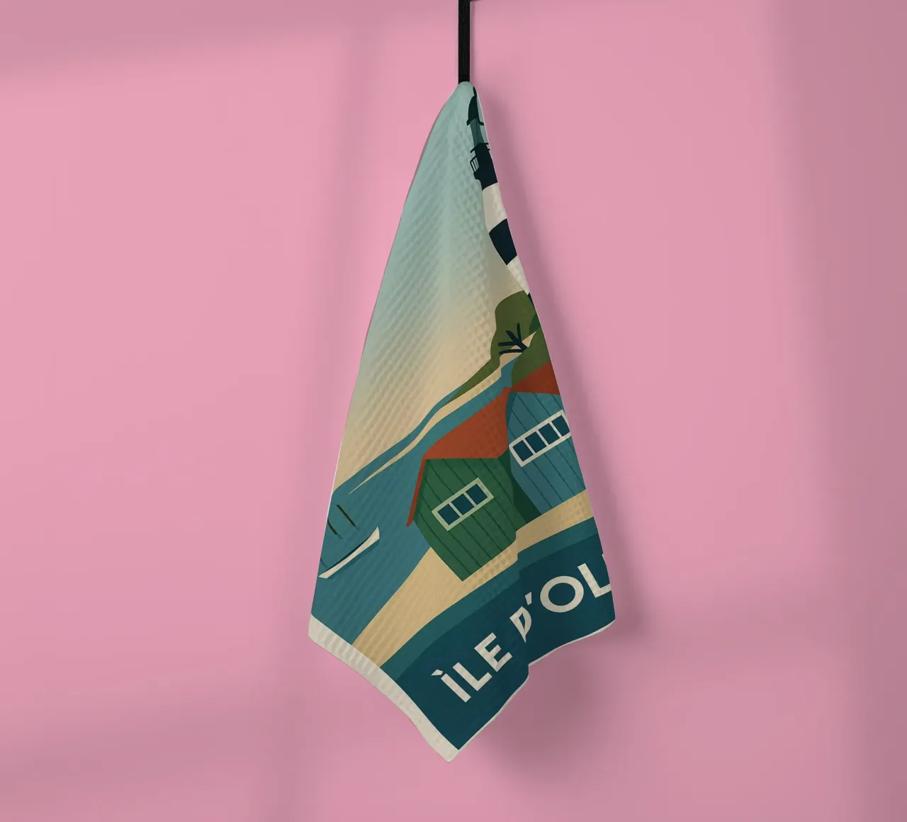 Ile d'Oléron - tra cabine, luce e libertà canovaccio da cucina da JETLAG | affiches voyage