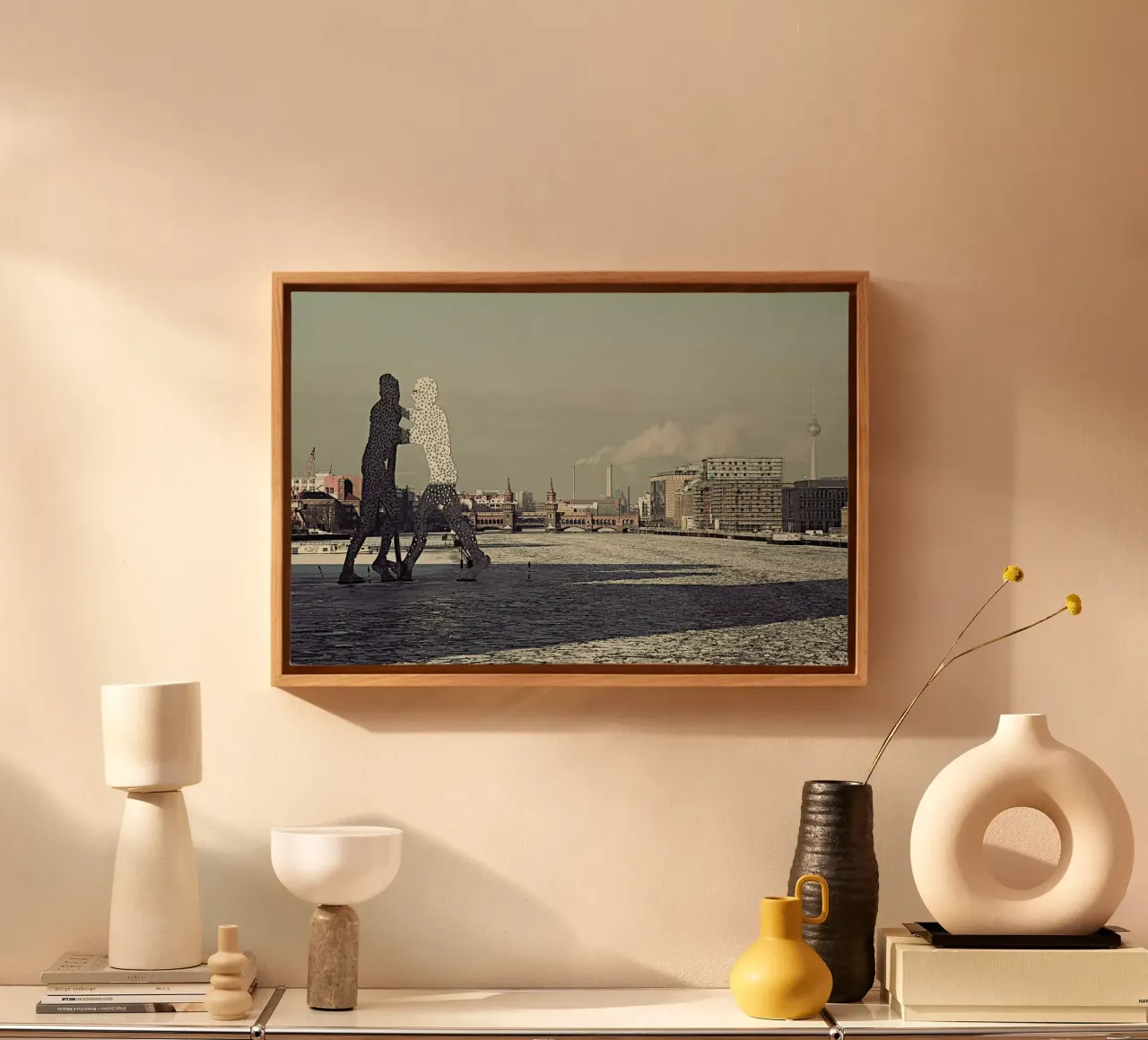 Molecule Men canvas met Baklijst van Michael Belhadi