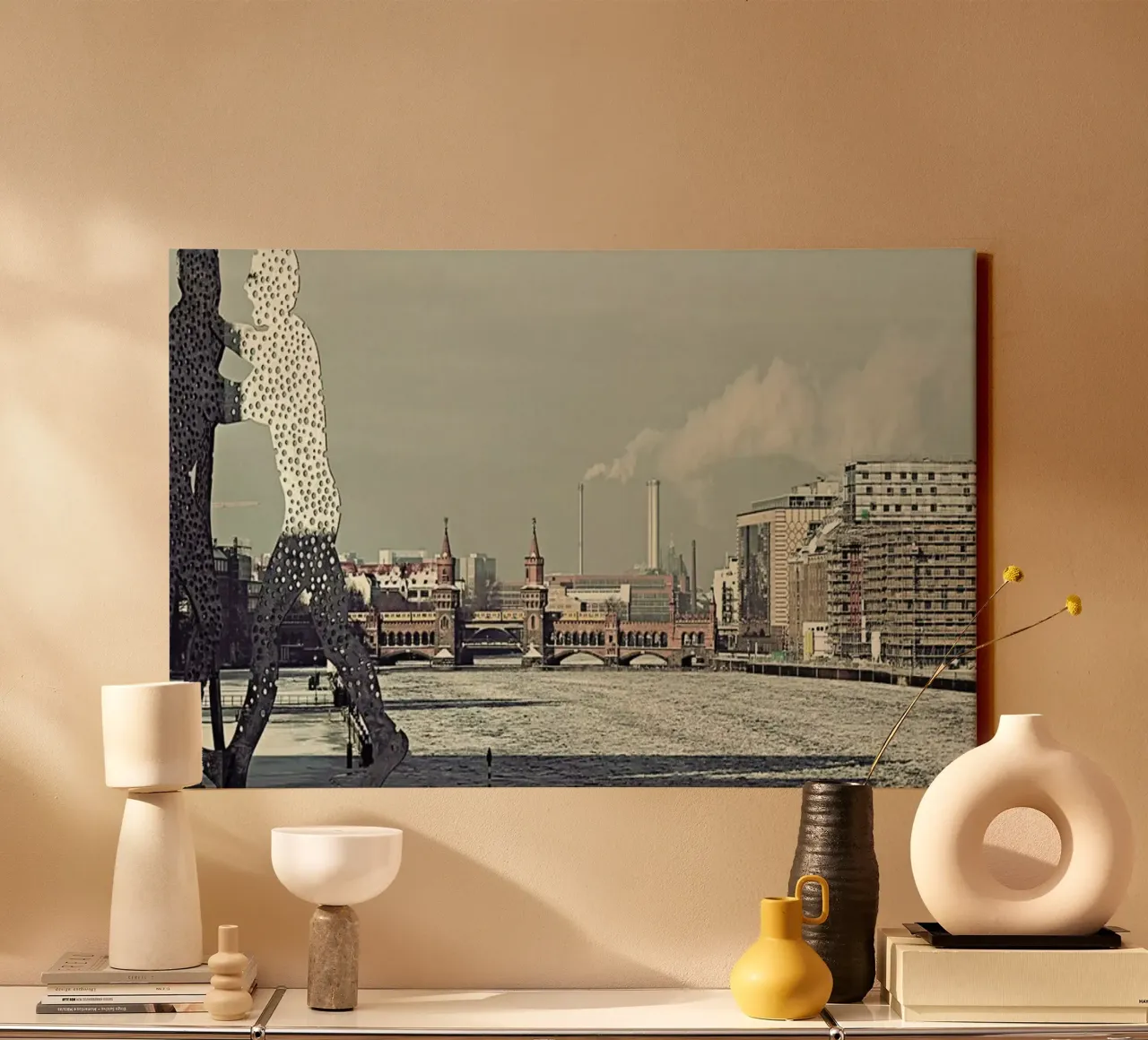 Molecule Men canvas met Baklijst van Michael Belhadi