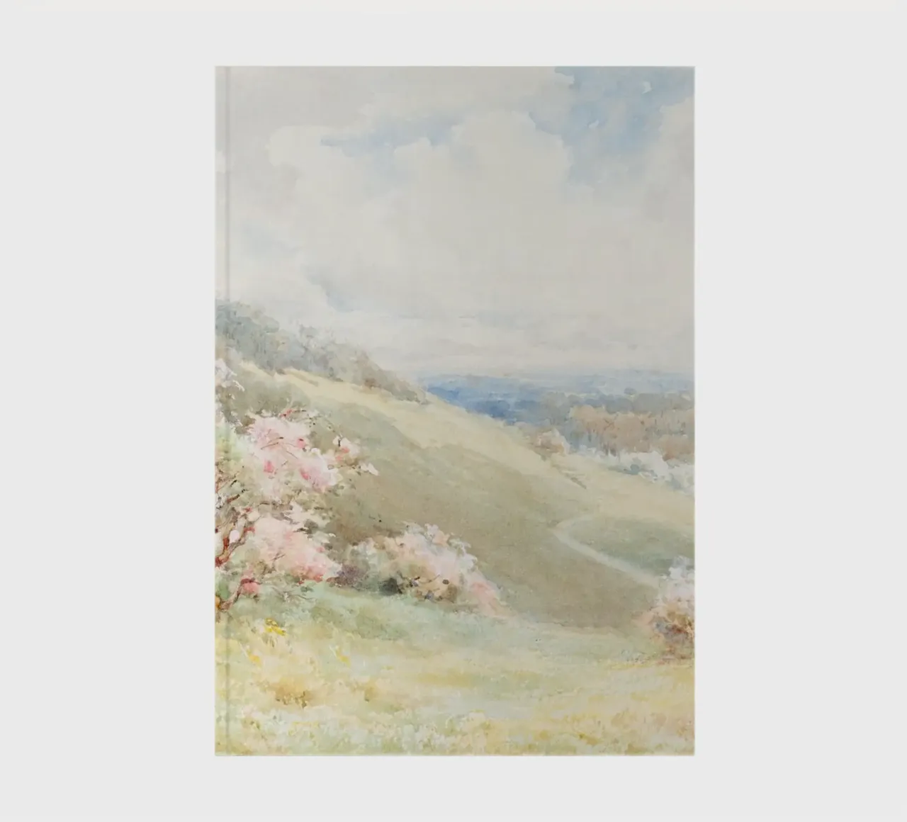 Spring Orchard Bloom - Impressionist Landscape Watercolor notebook by NorwesClub