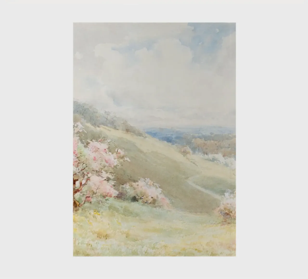 Spring Orchard Bloom - Impressionist Landscape Watercolor notebook by NorwesClub