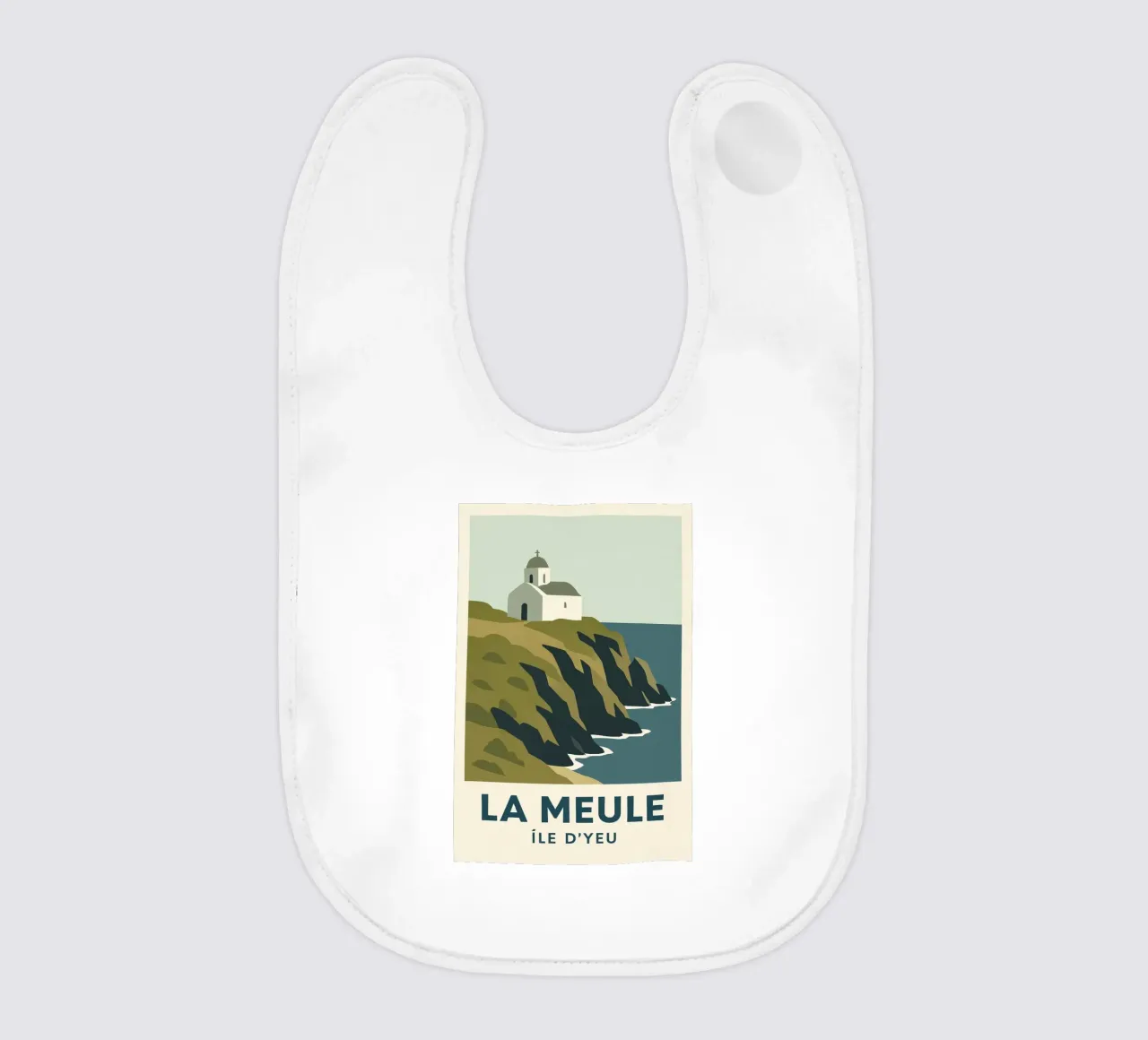 La Meule - poesia bianca su una falesia bretone bavaglino da JETLAG | affiches voyage