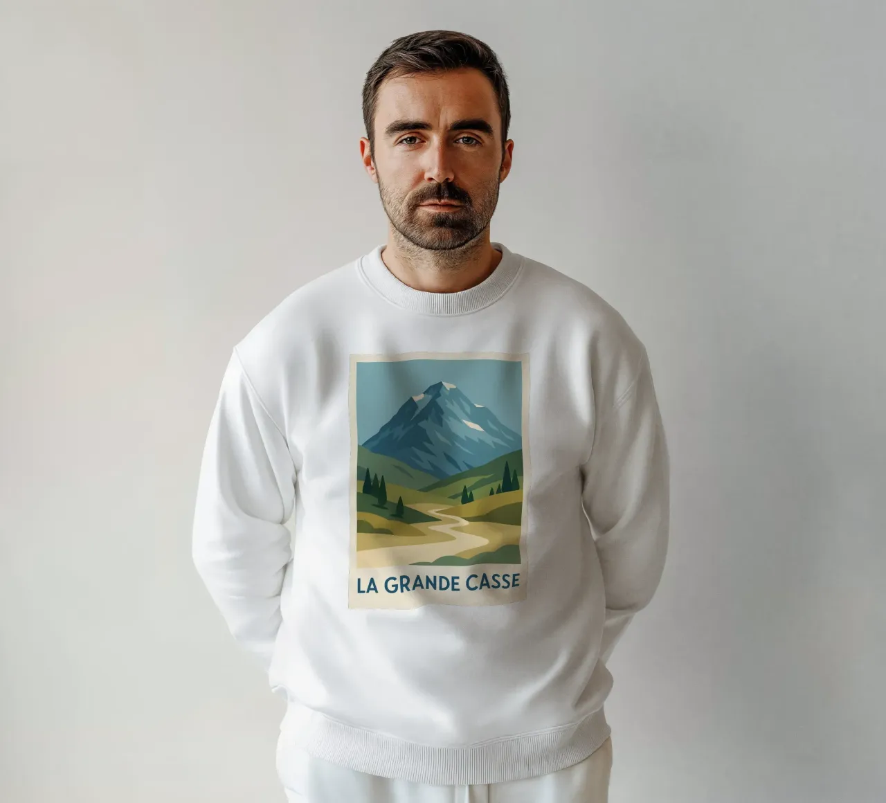La Grande Casse - una vetta selvaggia dall'orizzonte aperto felpa da JETLAG | affiches voyage