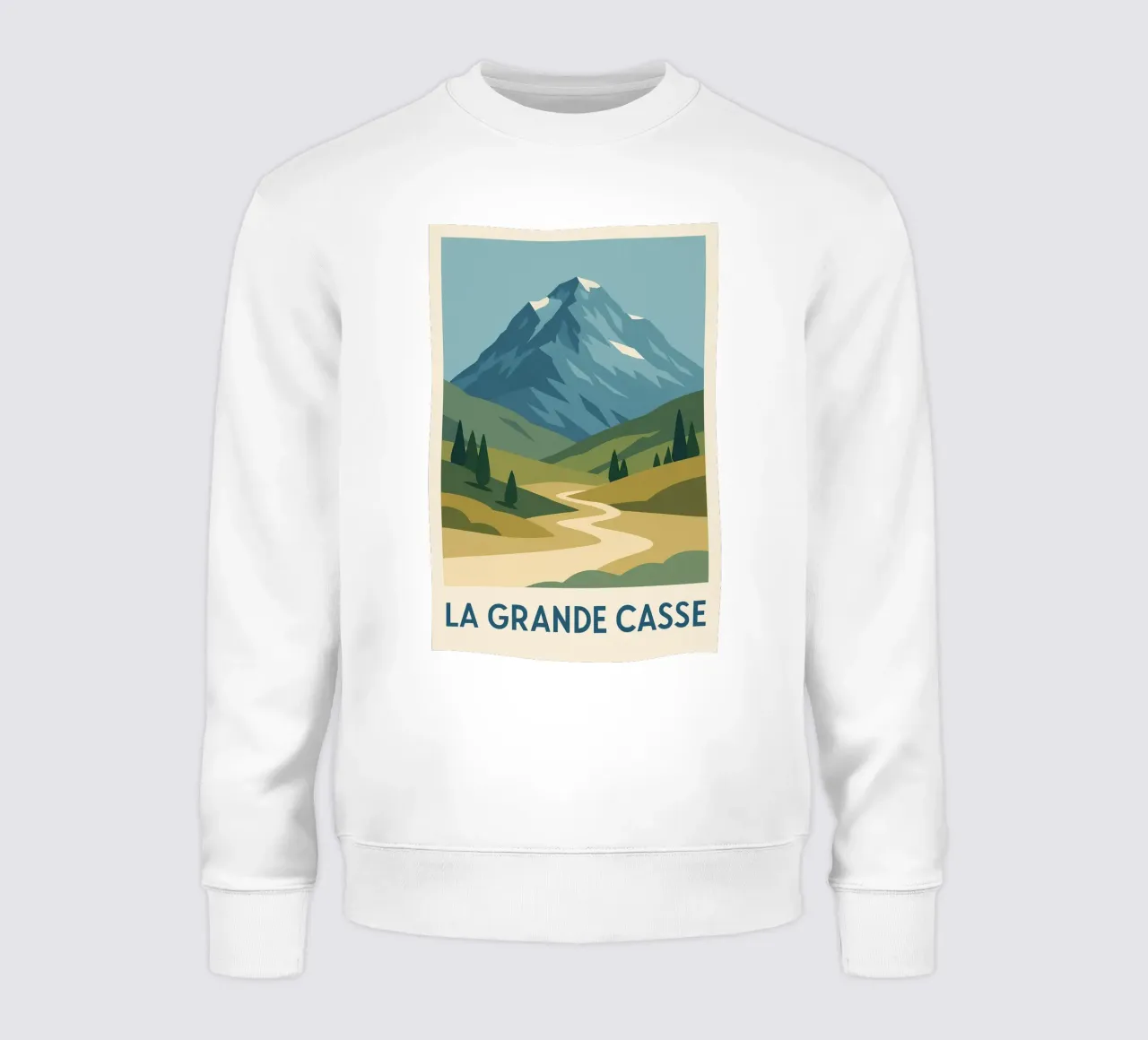 La Grande Casse - una vetta selvaggia dall'orizzonte aperto felpa da JETLAG | affiches voyage
