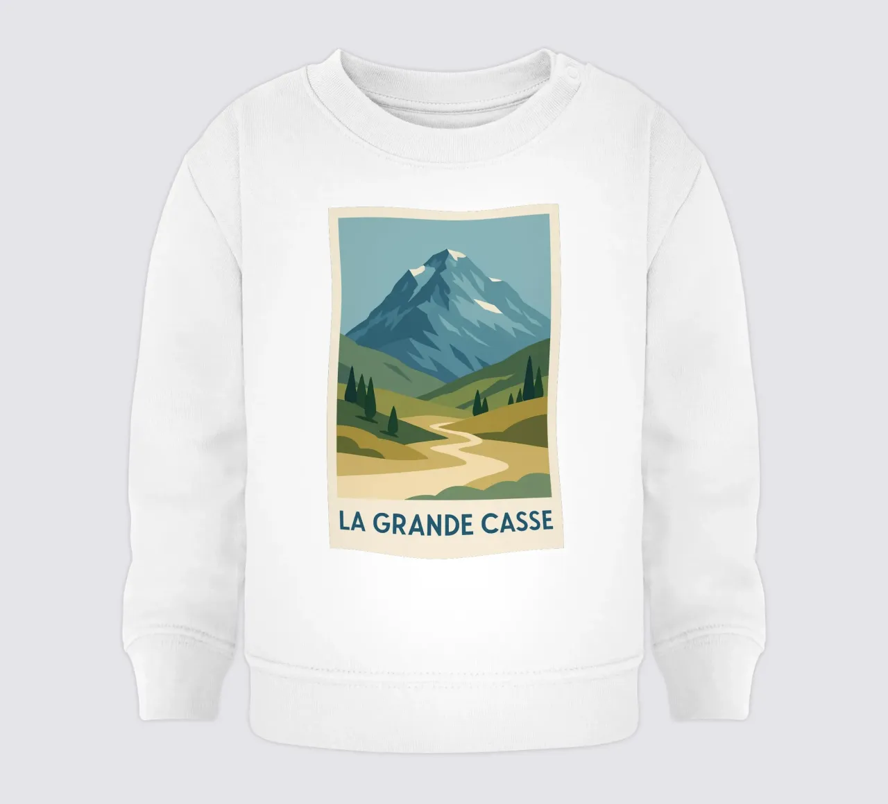 La Grande Casse - una vetta selvaggia dall'orizzonte aperto felpa neonato da JETLAG | affiches voyage