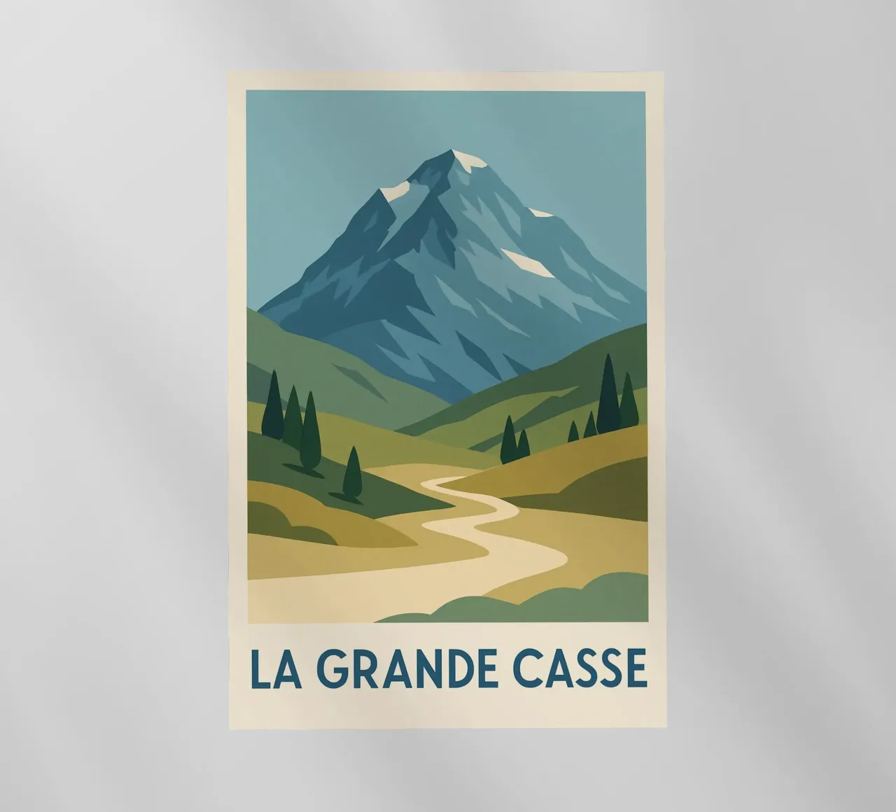La Grande Casse - una vetta selvaggia dall'orizzonte aperto pellicola backlit da JETLAG | affiches voyage