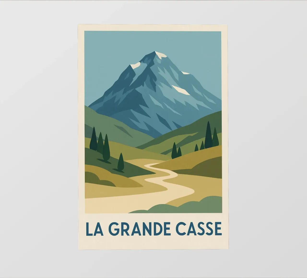 La Grande Casse - una vetta selvaggia dall'orizzonte aperto pellicola backlit da JETLAG | affiches voyage